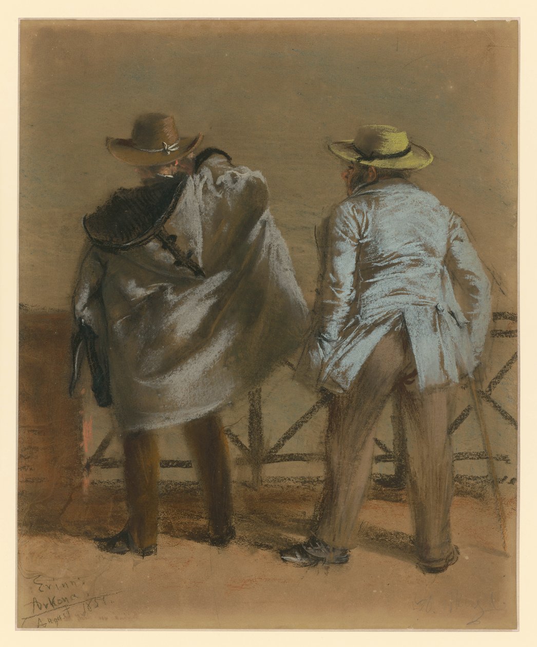 Két fürdőző a tengerparton alkotó: Adolph Menzel