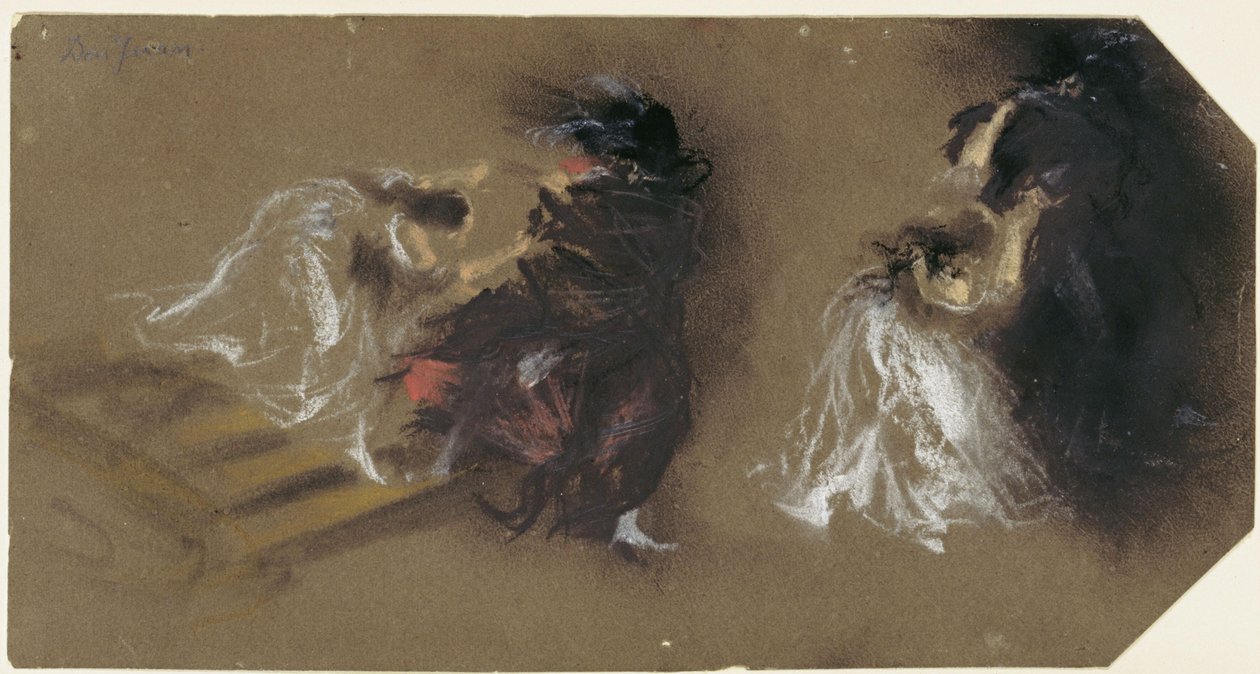 Két jelenet Mozart „Don Giovanni” című operájából alkotó: Adolph Menzel