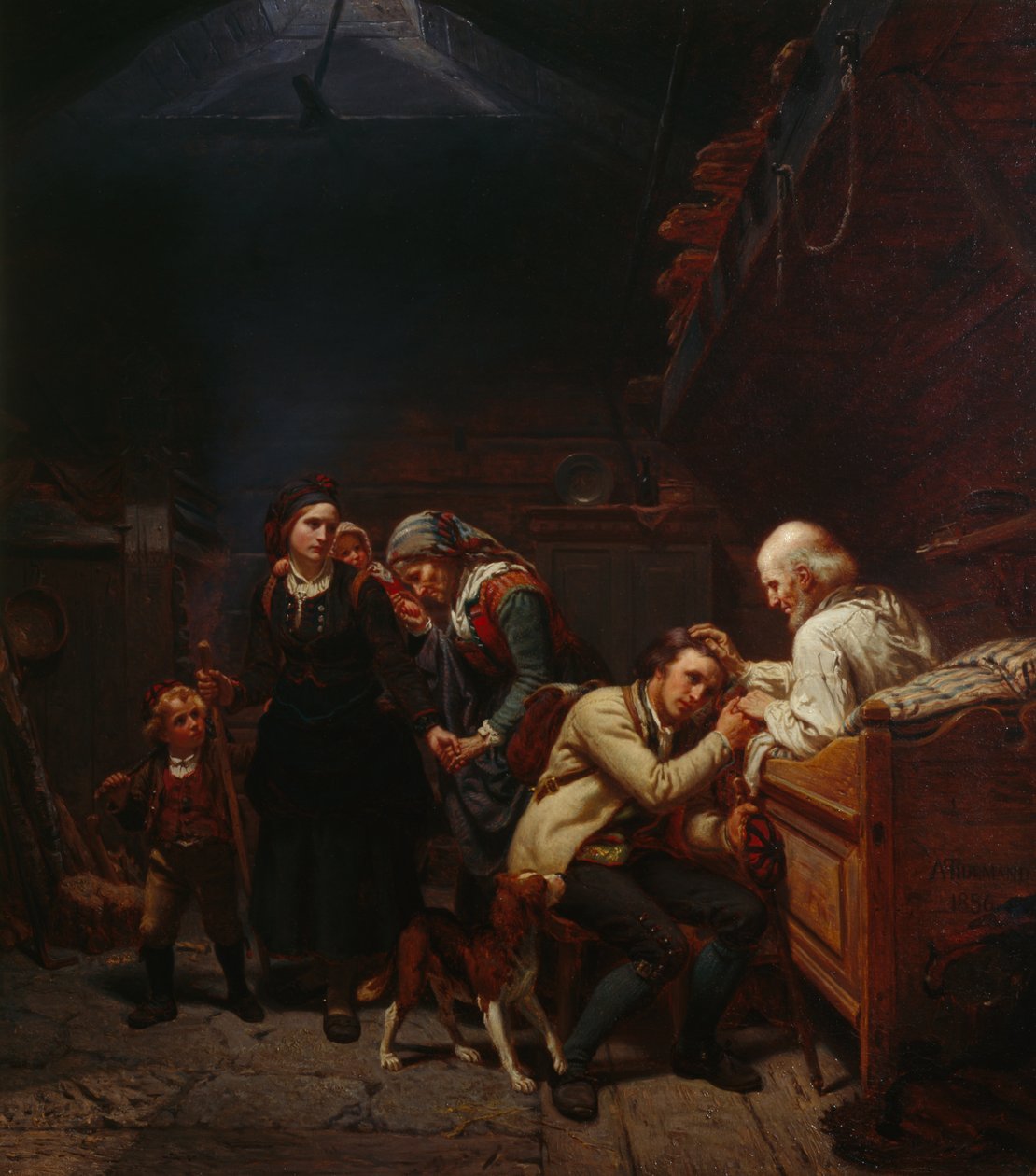 Kivándorlók alkotó: Adolph Tidemand