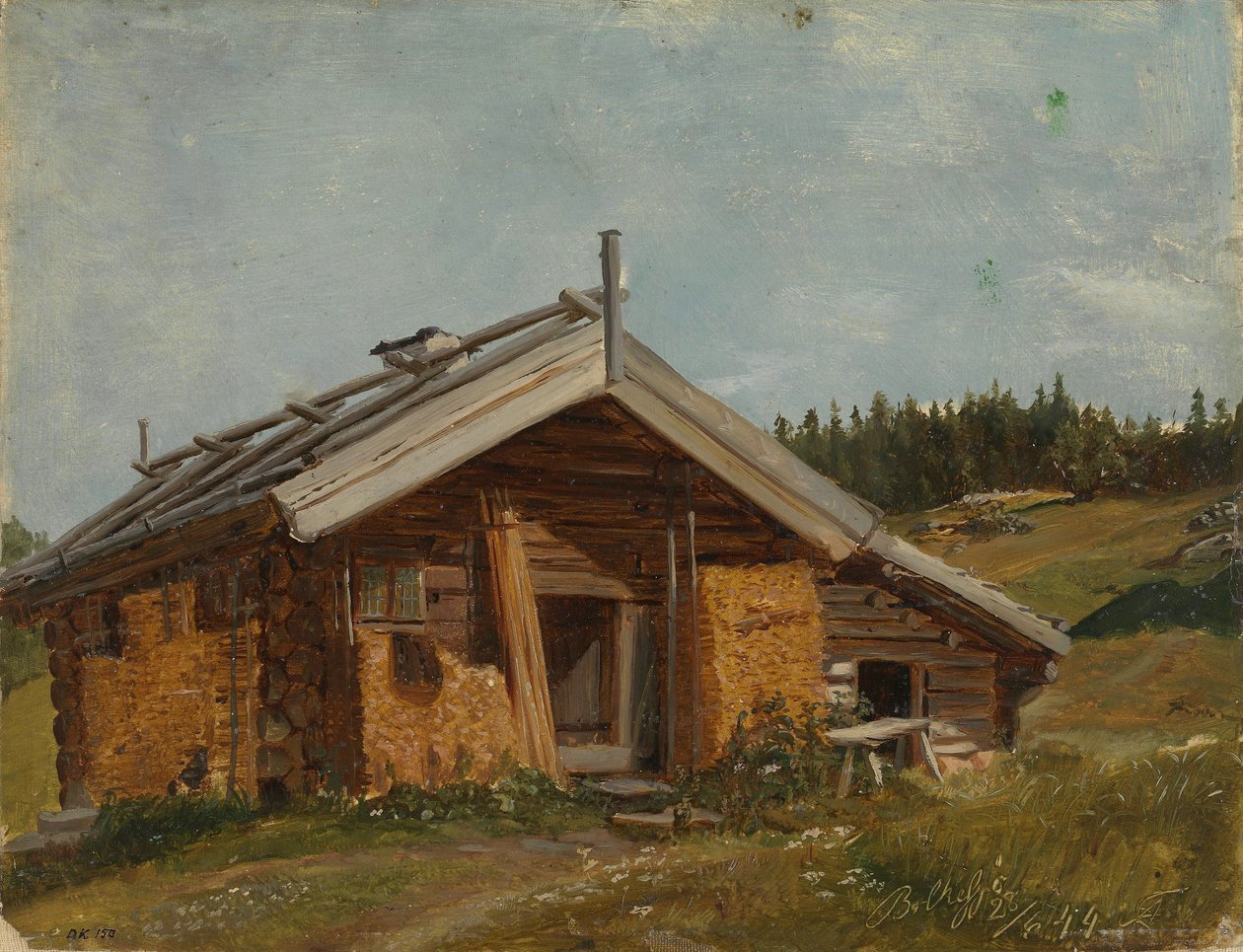 Parasztház Bolkesjøben alkotó: Adolph Tidemand