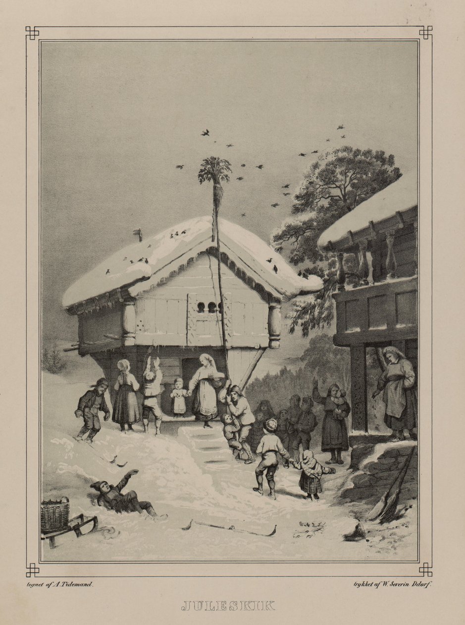 Az illusztráció a Norvégia könyvből készült, amelyet Rajzokban készített Asbjørnsen, P.Chr. és kiadta Chr. Tønsberg (1848) alkotó: Adolph Tidemand