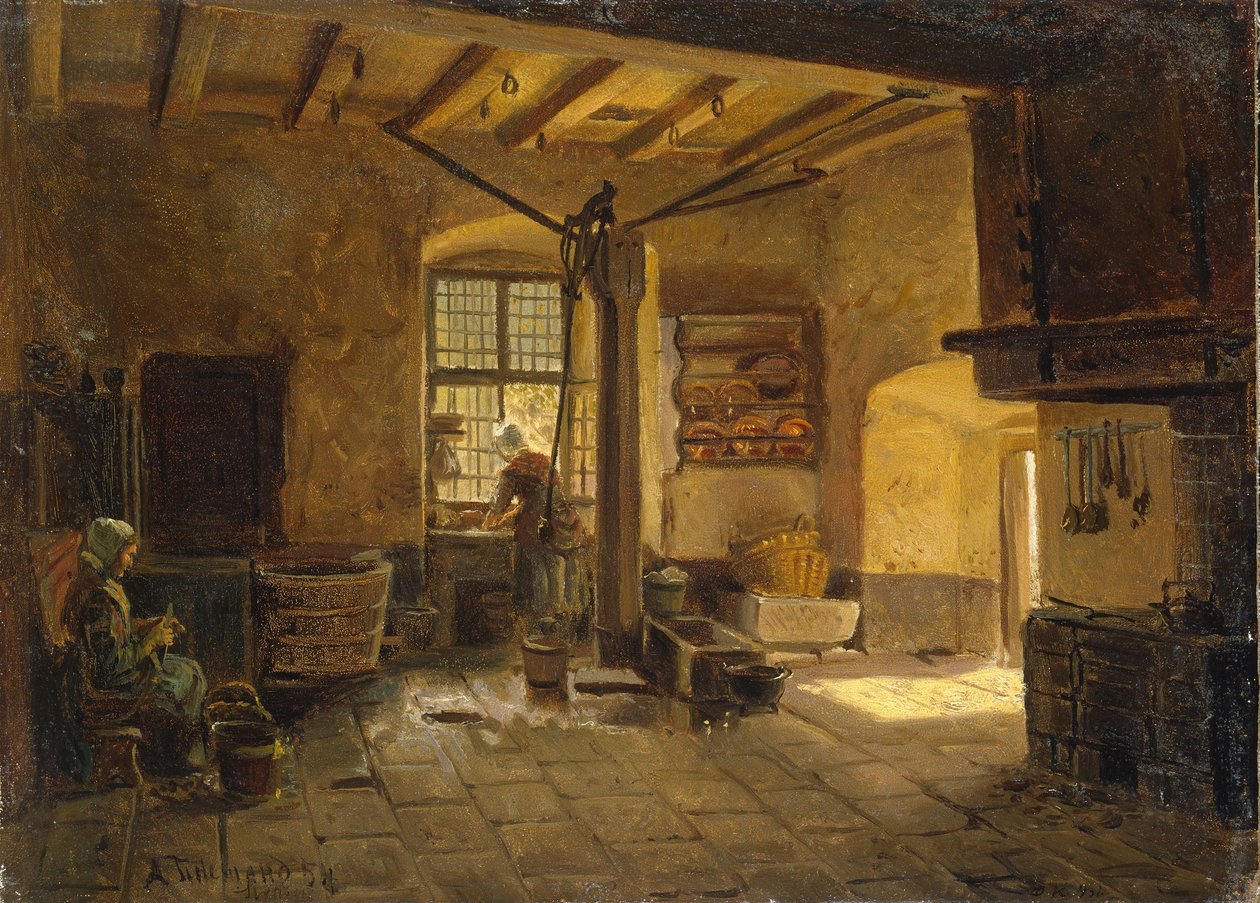 Konyha belső kialakítása alkotó: Adolph Tidemand