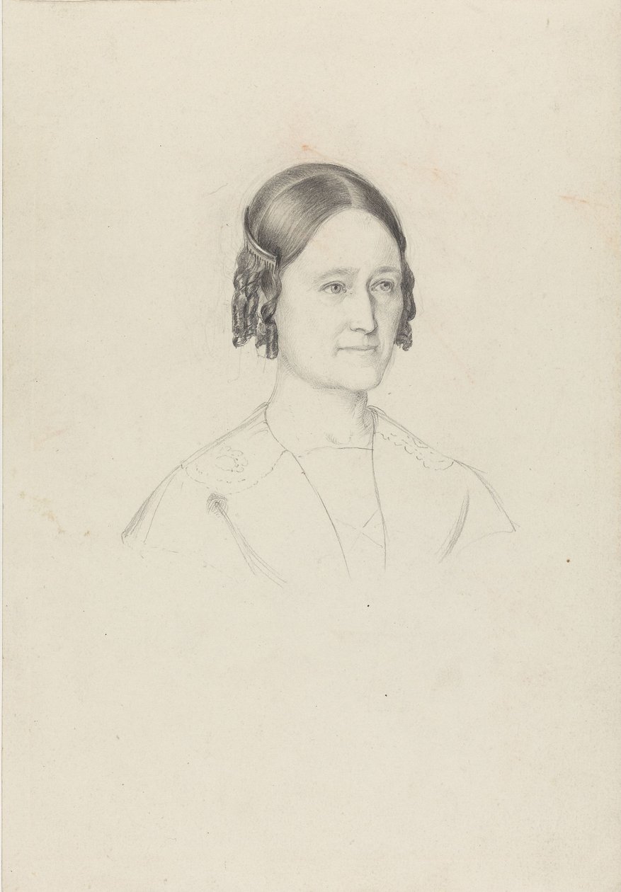 A művész felesége, Johanne Tidemand alkotó: Adolph Tidemand