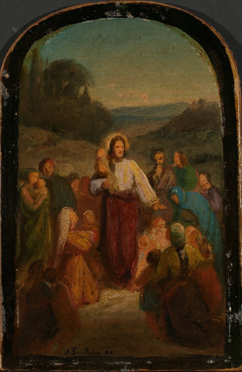 Lasst die kleinen Kinder zu mir kommen alkotó: Adolph Tidemand
