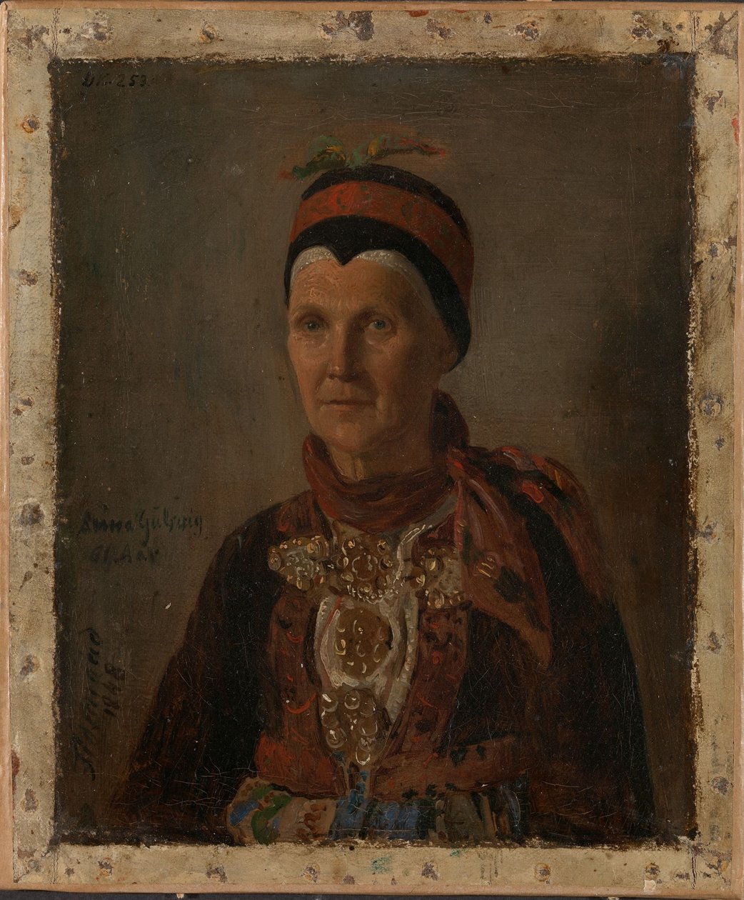 Anna Gulsvig portréja alkotó: Adolph Tidemand