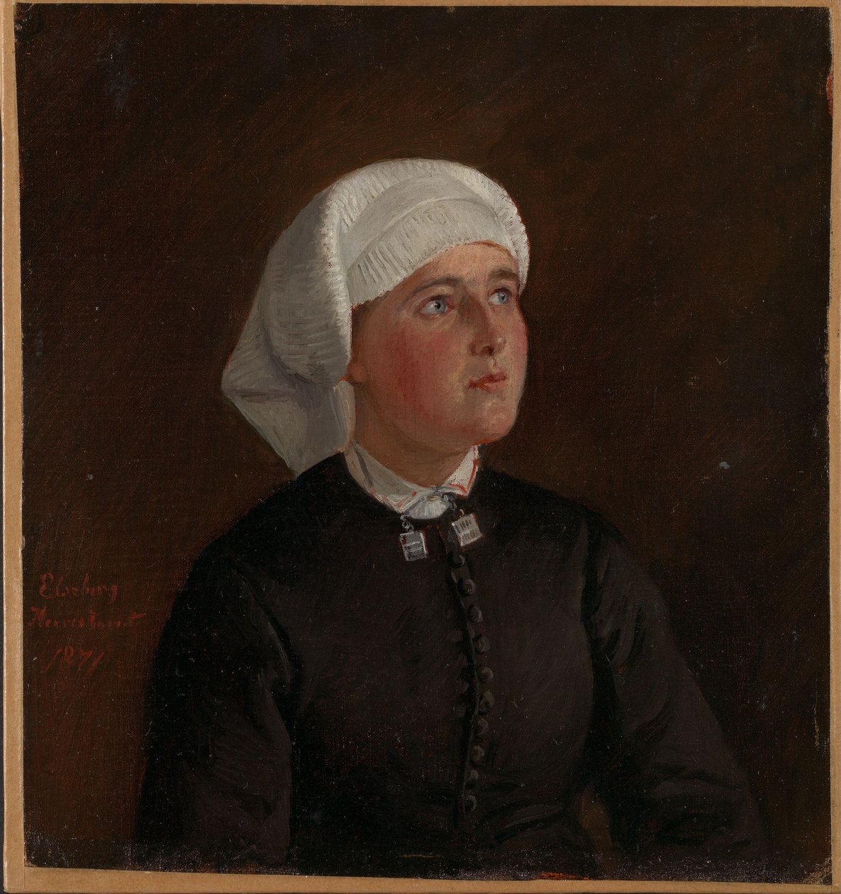 Elseberg Herrestvedt portréja alkotó: Adolph Tidemand