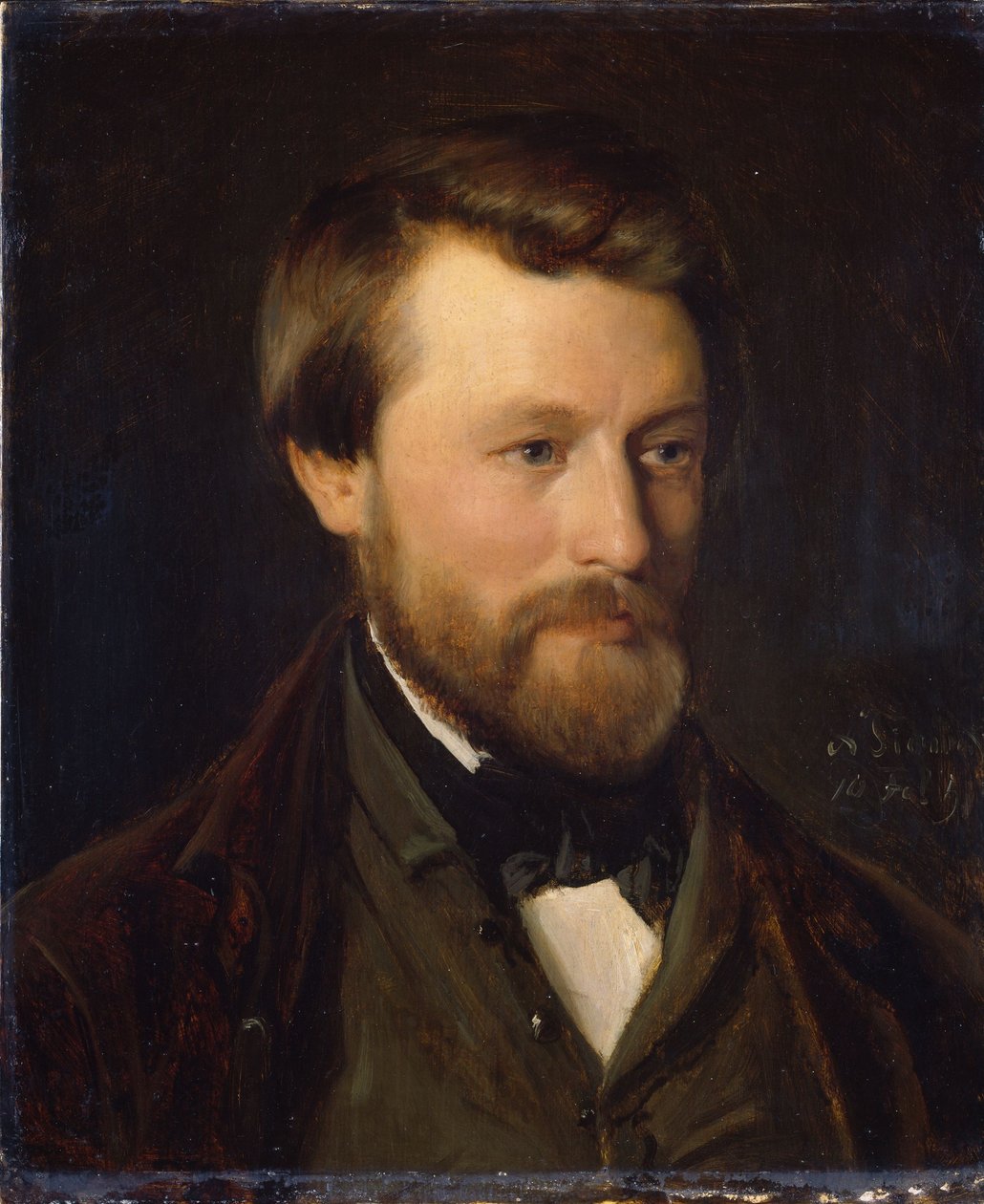 Emil Tidemand, a művész testvérének portréja alkotó: Adolph Tidemand