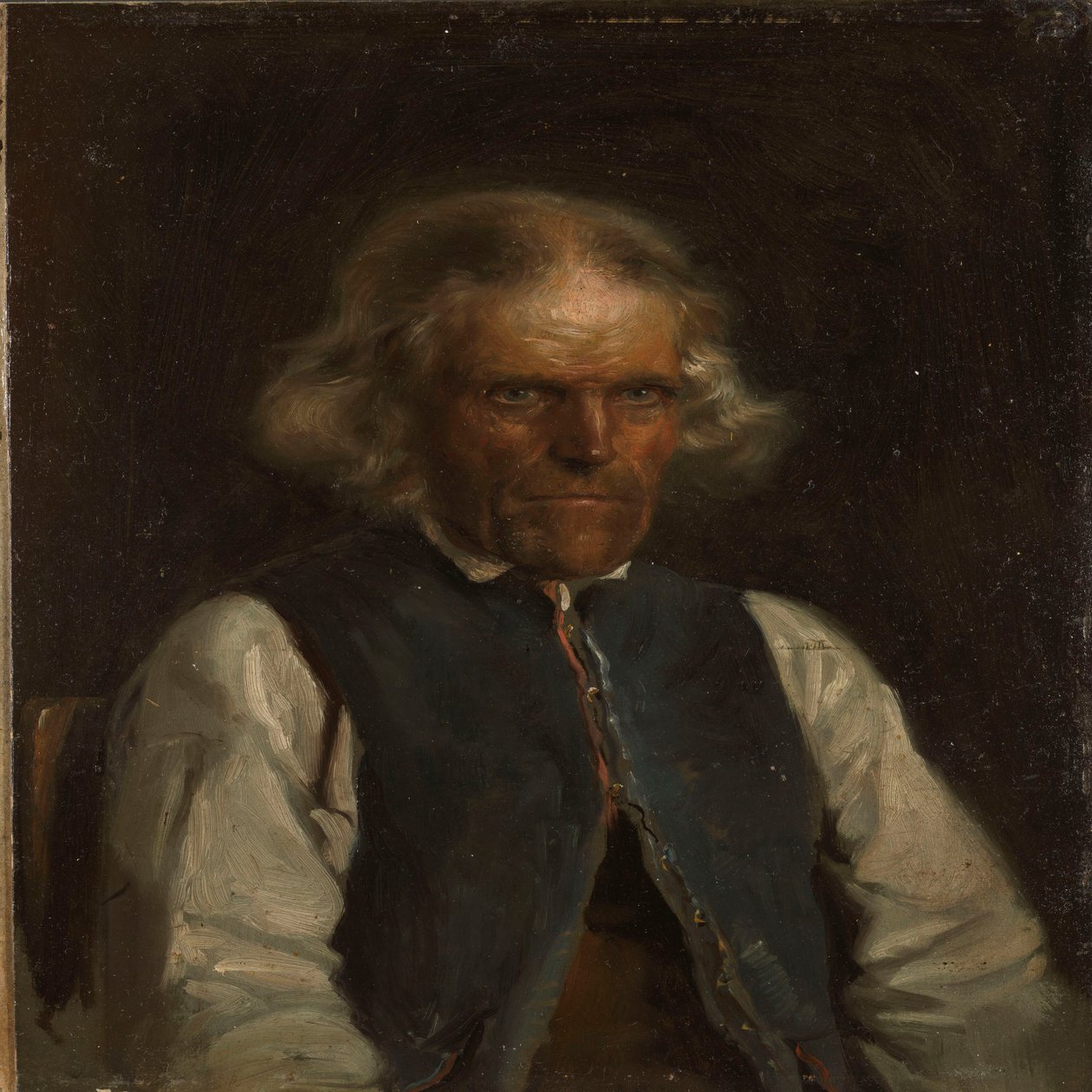 Egy voss-i paraszt portréja alkotó: Adolph Tidemand