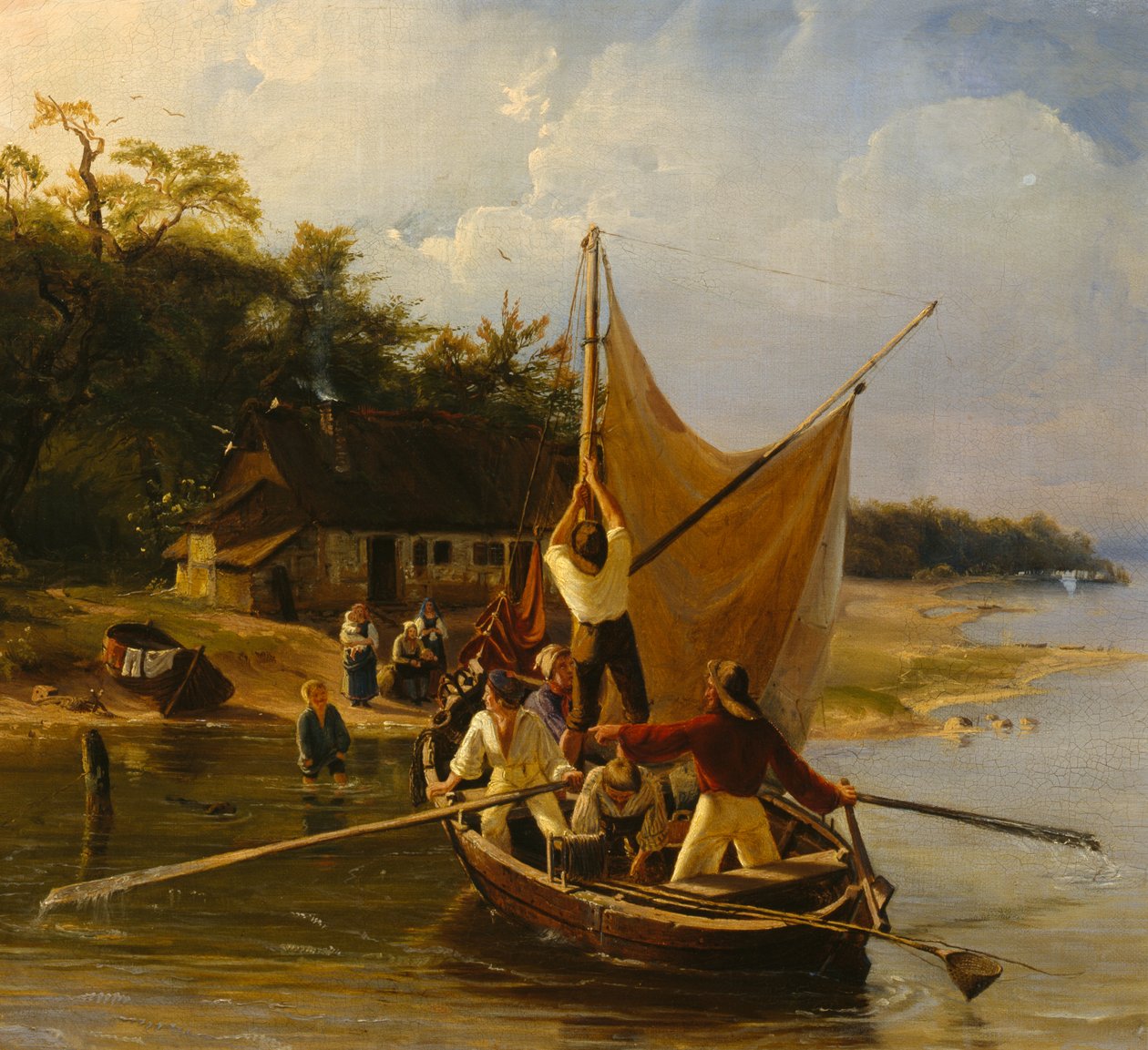 A dán halászok visszatérése alkotó: Adolph Tidemand