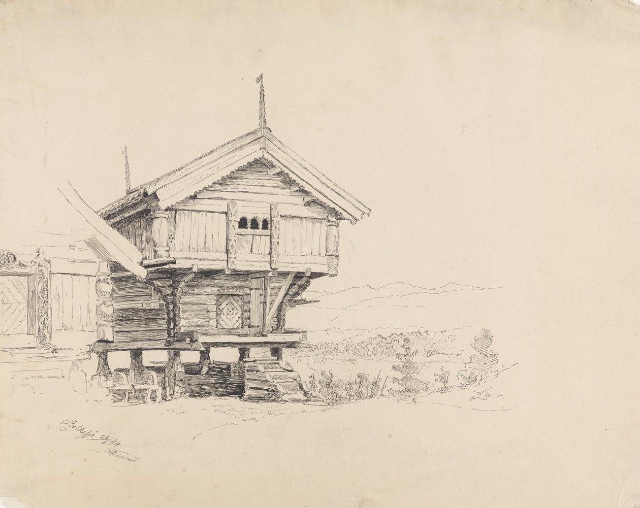 Stabbur, Bolkesjø alkotó: Adolph Tidemand