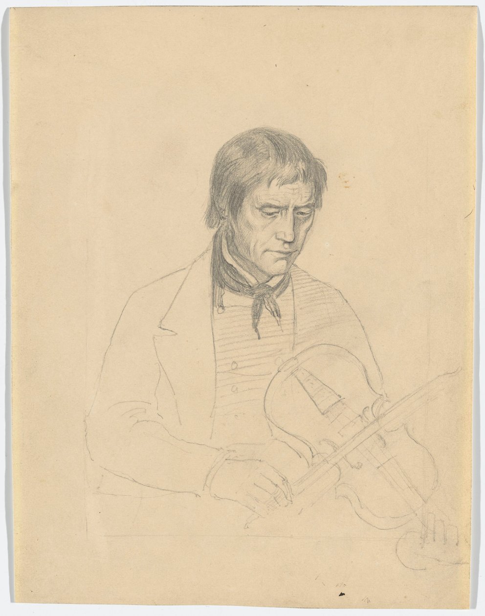 Torgeir Augundsson hegedűművész alkotó: Adolph Tidemand