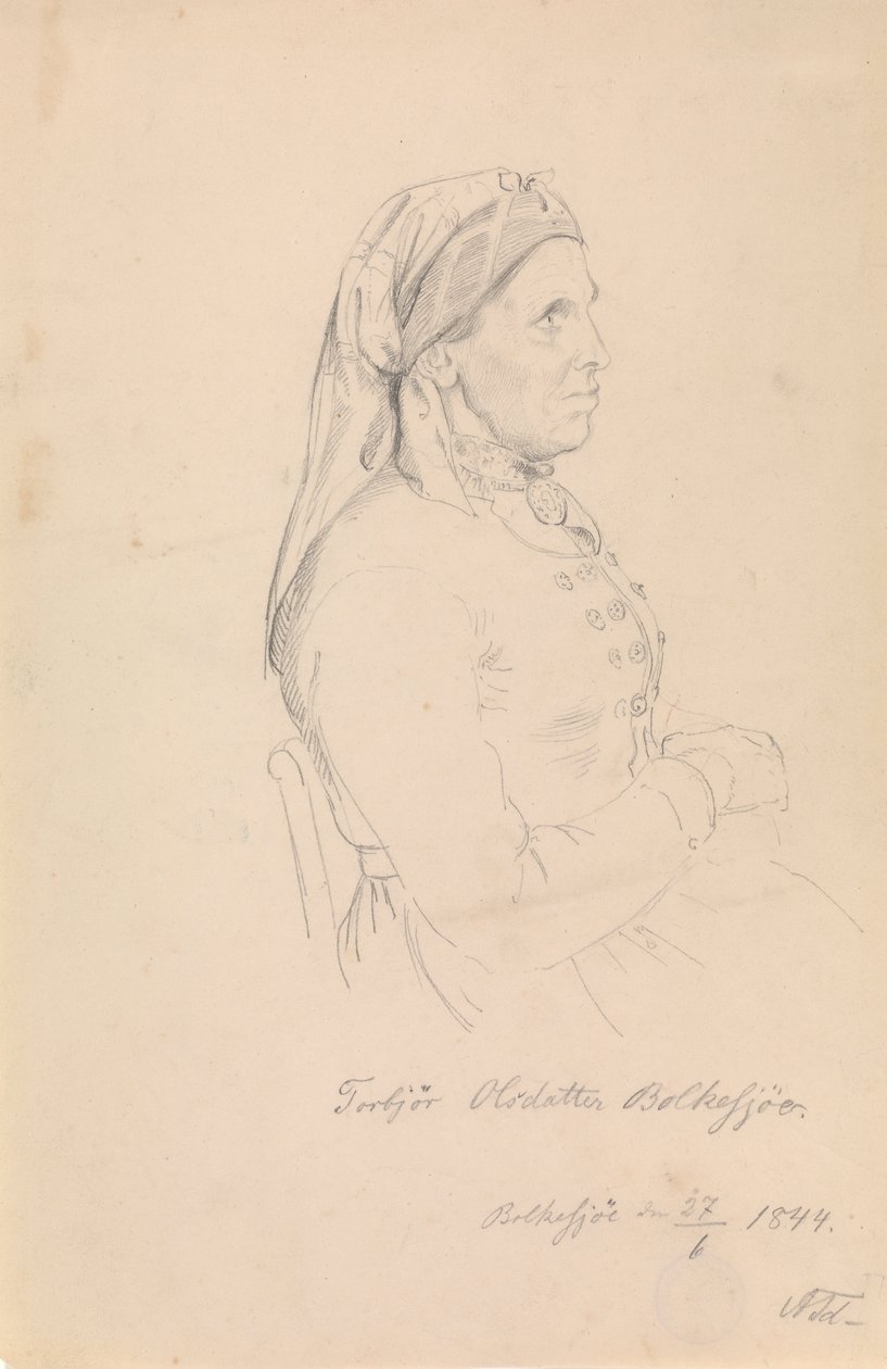 Torbjørg Olsdatter Bolkesjø alkotó: Adolph Tidemand