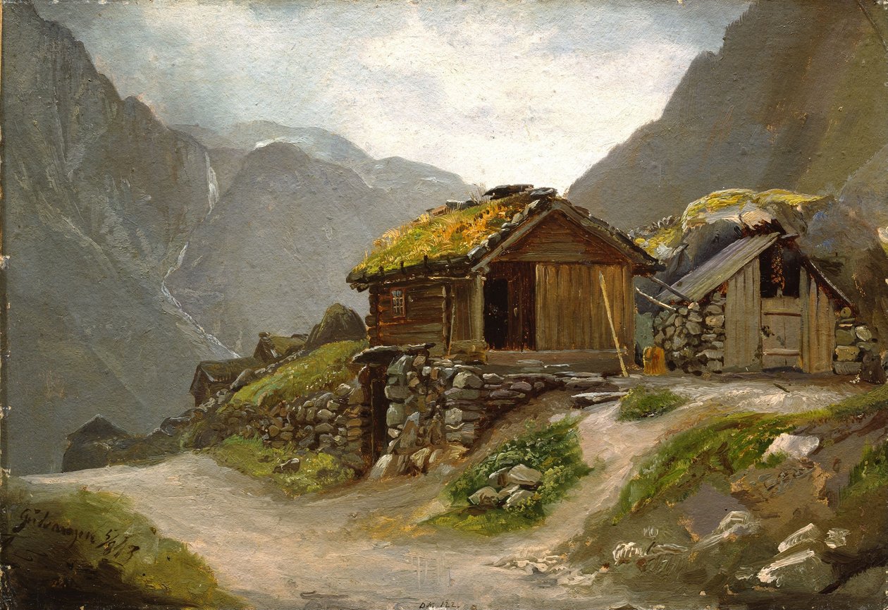 Kilátás Gudvangenből alkotó: Adolph Tidemand