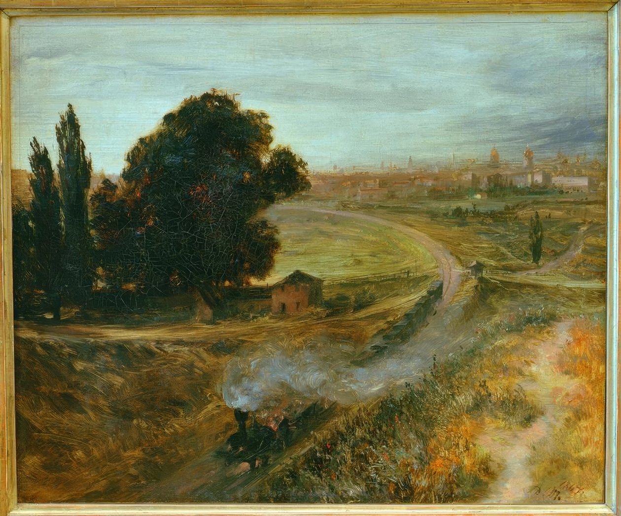 A Berlin-Potsdamer Bahn alkotó: Adolph Menzel
