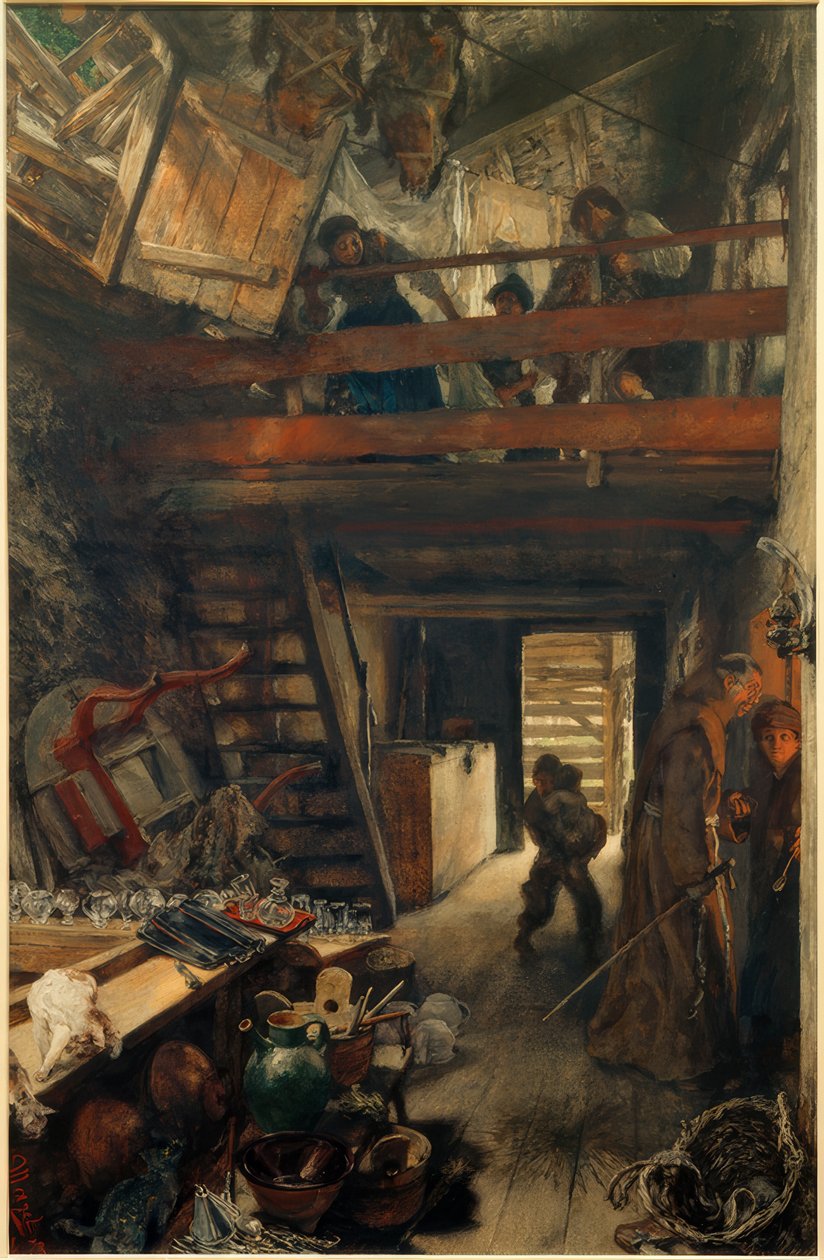 Konyha Hofgasteinben alkotó: Adolph Menzel