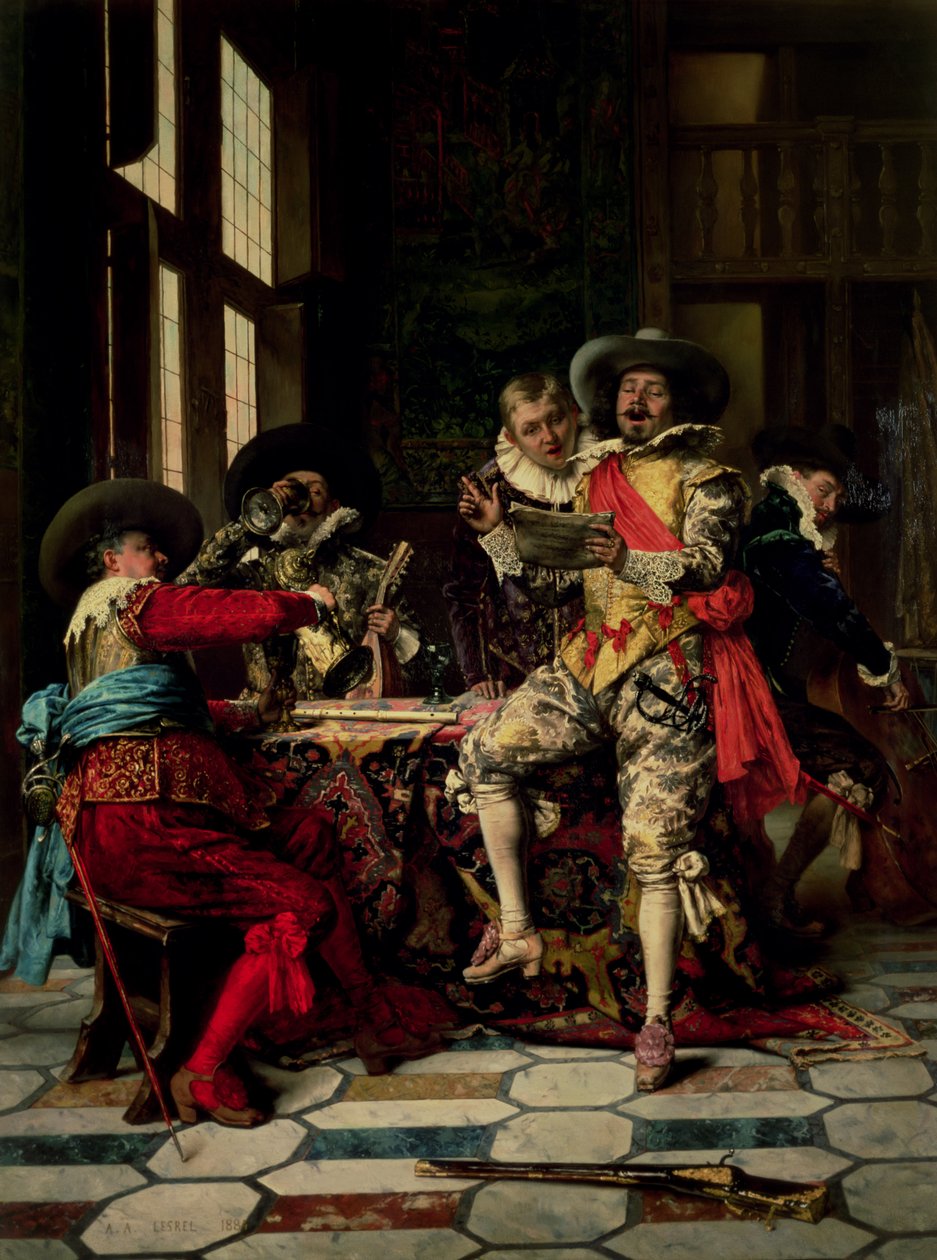 Az énekesek alkotó: Adolphe Alexandre Lesrel
