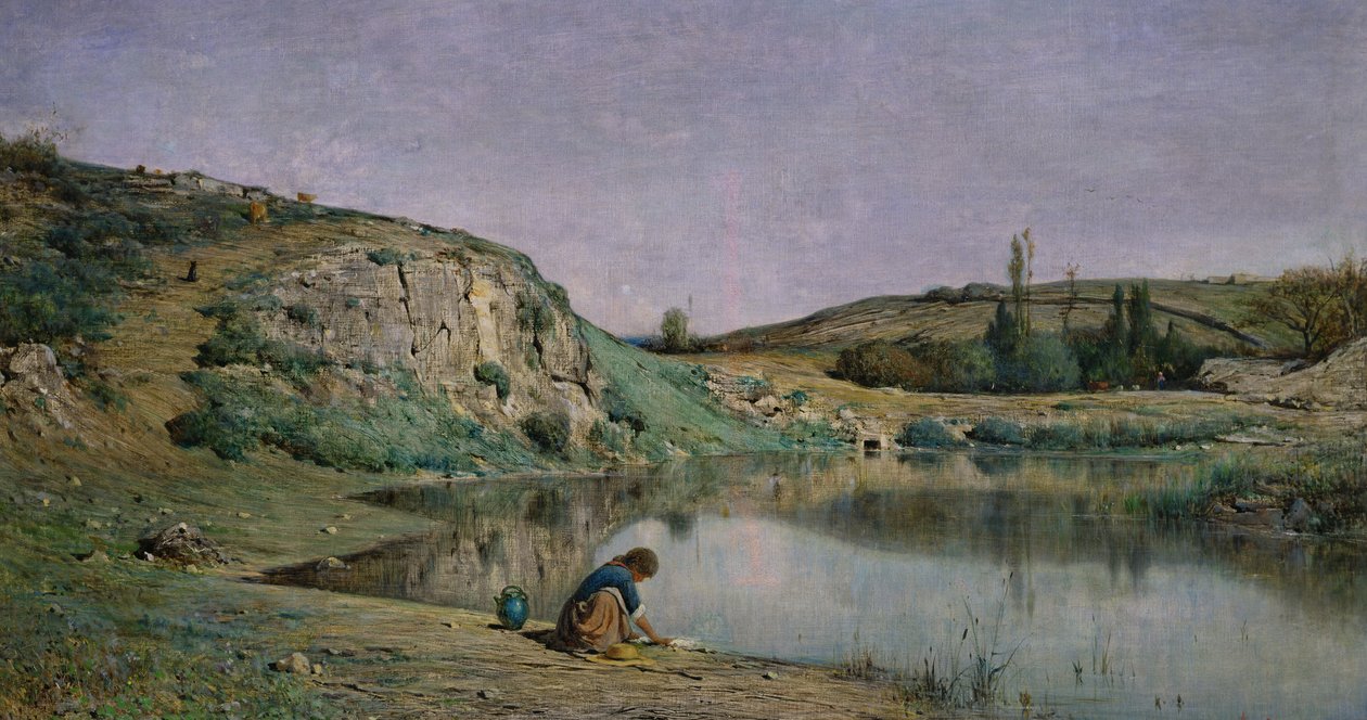 A Bourget-tó partja alkotó: Adolphe Appian