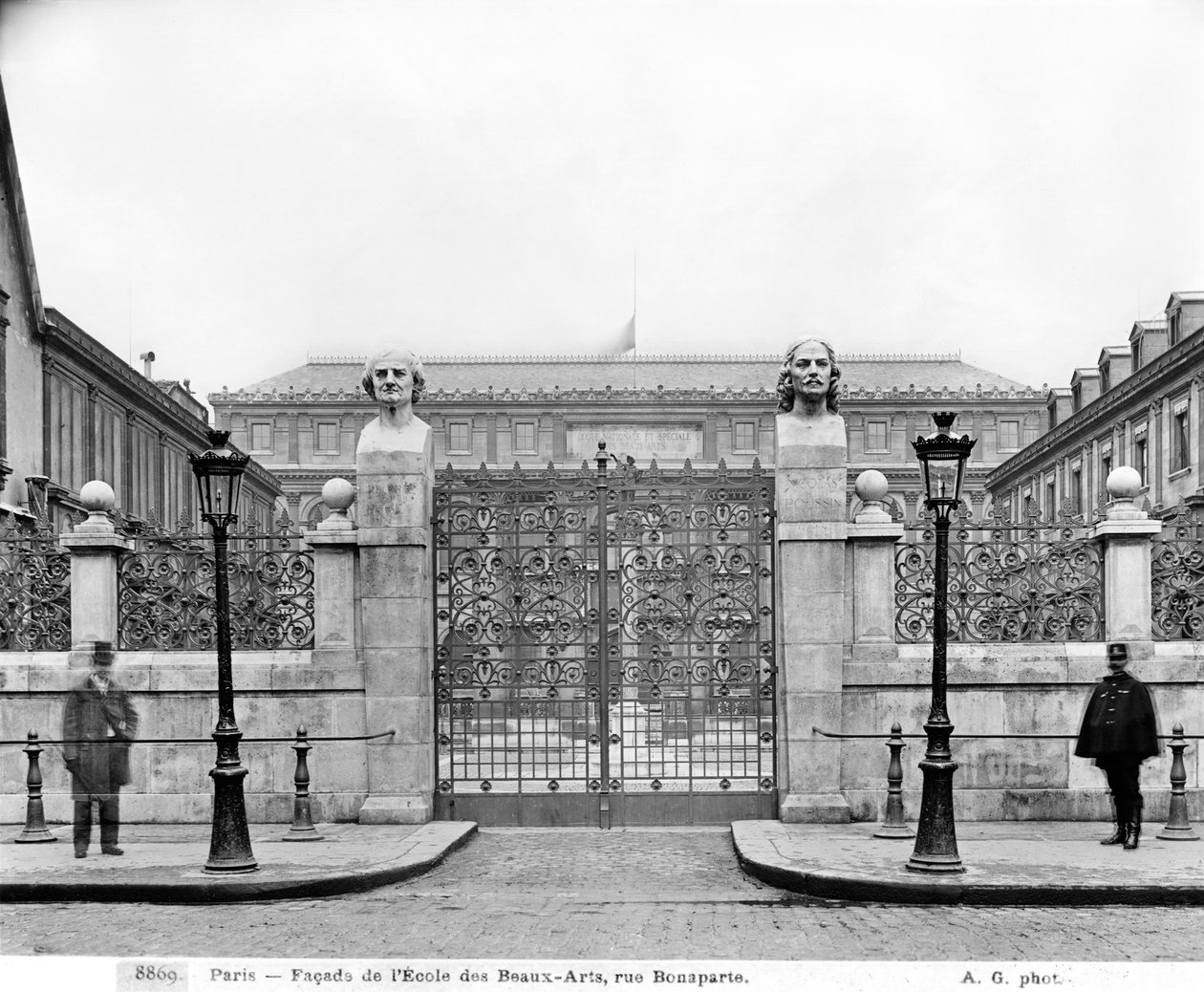 National Superior Fine Arts School, rue Bonaparte, 1890-99 körül alkotó: Adolphe Giraudon