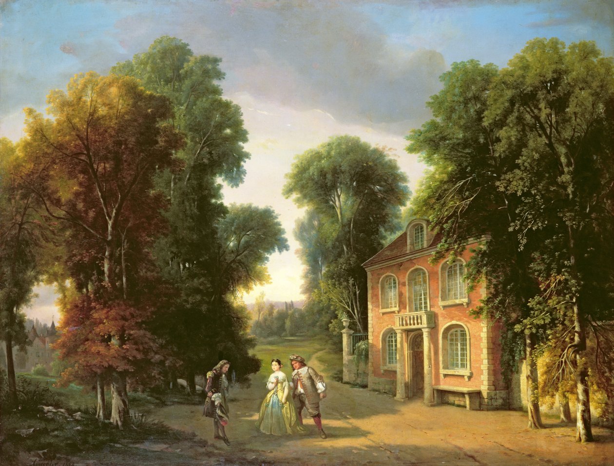 Jelenet Georges Dandinból, Moliere (1622-73) 1852 alkotó: Adolphe Mirecourt