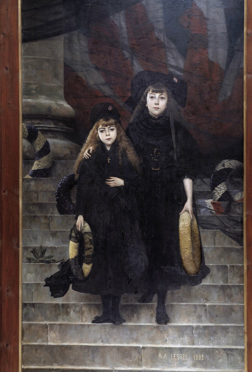 Elzász és Lotaringia, A.A. festménye. Lesrel alkotó: Adolphe Alexandre Lesrel
