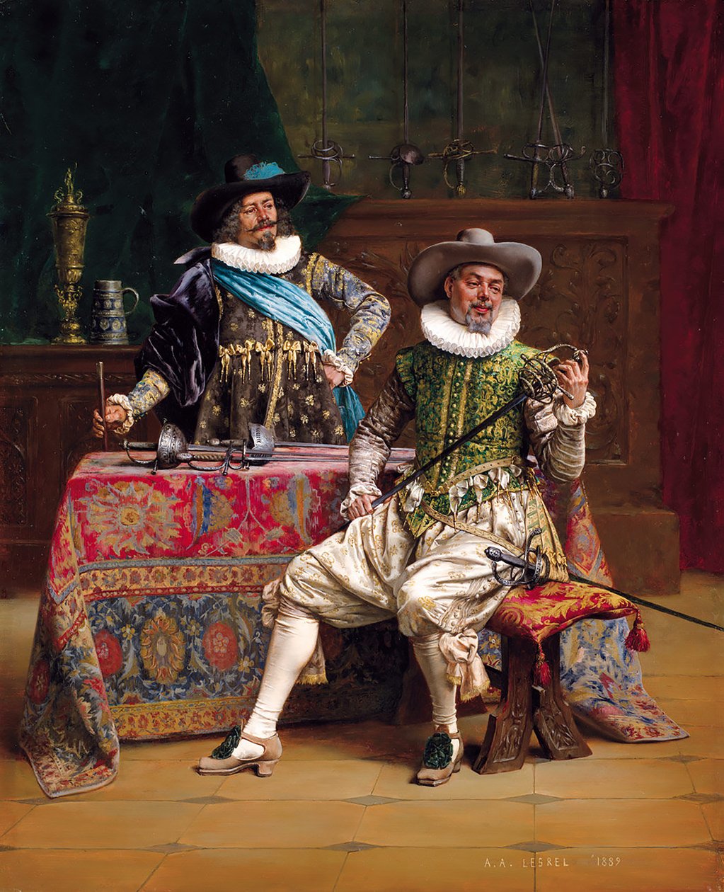 A király fegyverhordozói alkotó: Adolphe Alexandre Lesrel