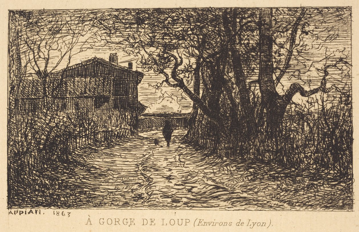 Egy szurdok Loupnál alkotó: Adolphe Appian