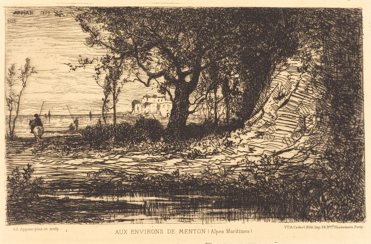 Menton környékén alkotó: Adolphe Appian