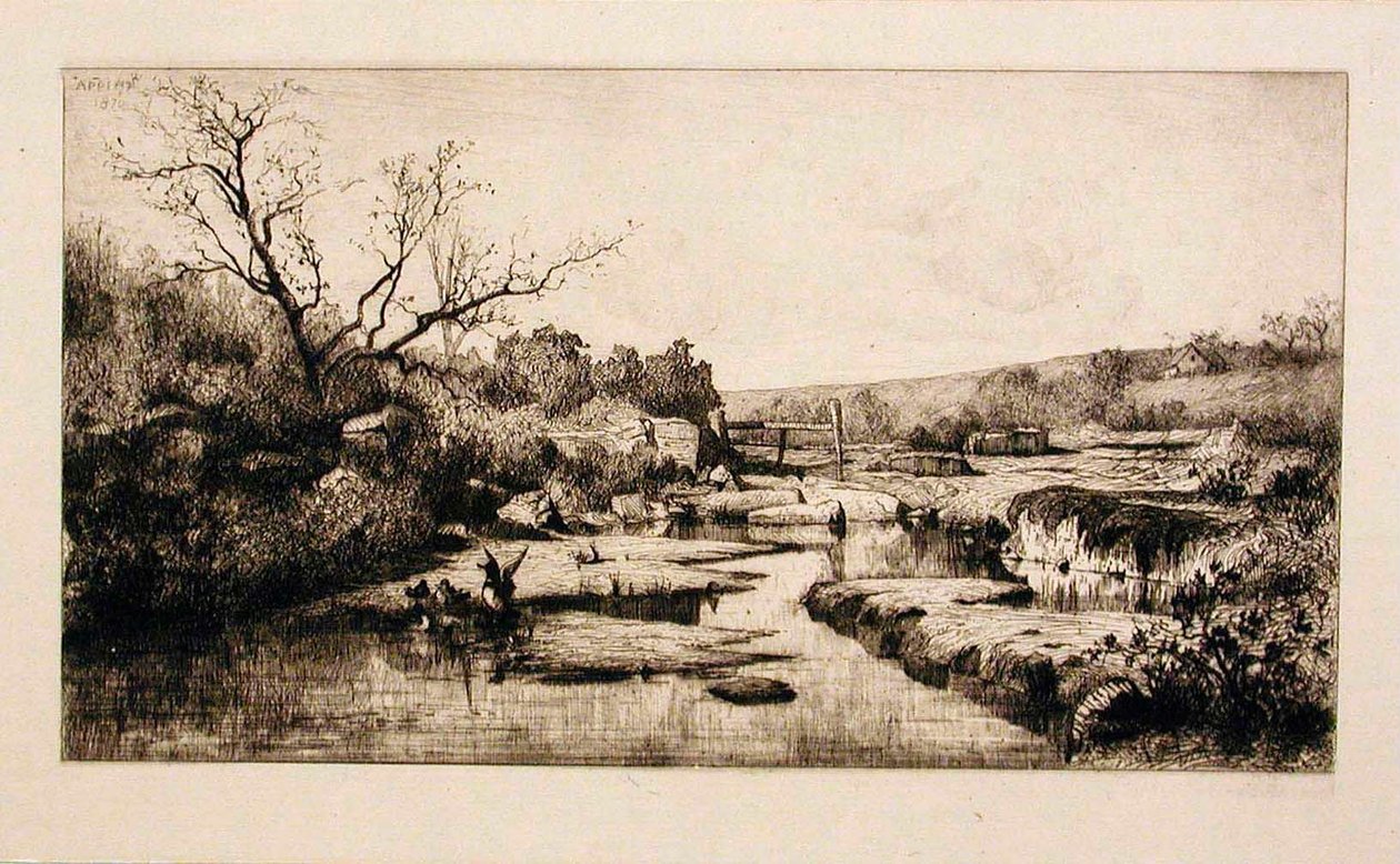 Az Albarine forrásai (Ain) alkotó: Adolphe Appian