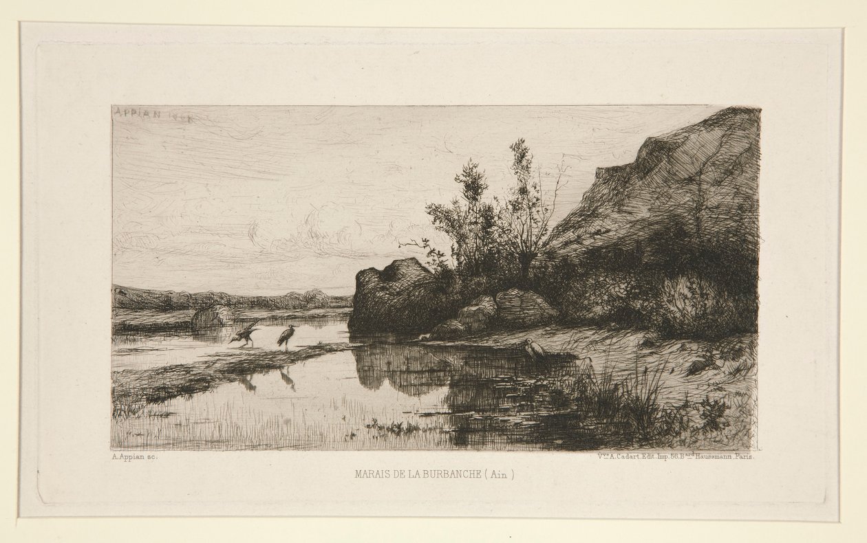 Burbanche Marsh (Ain) alkotó: Adolphe Appian