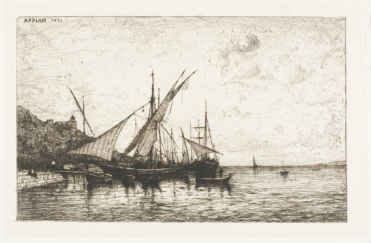 A monacói kikötő alkotó: Adolphe Appian