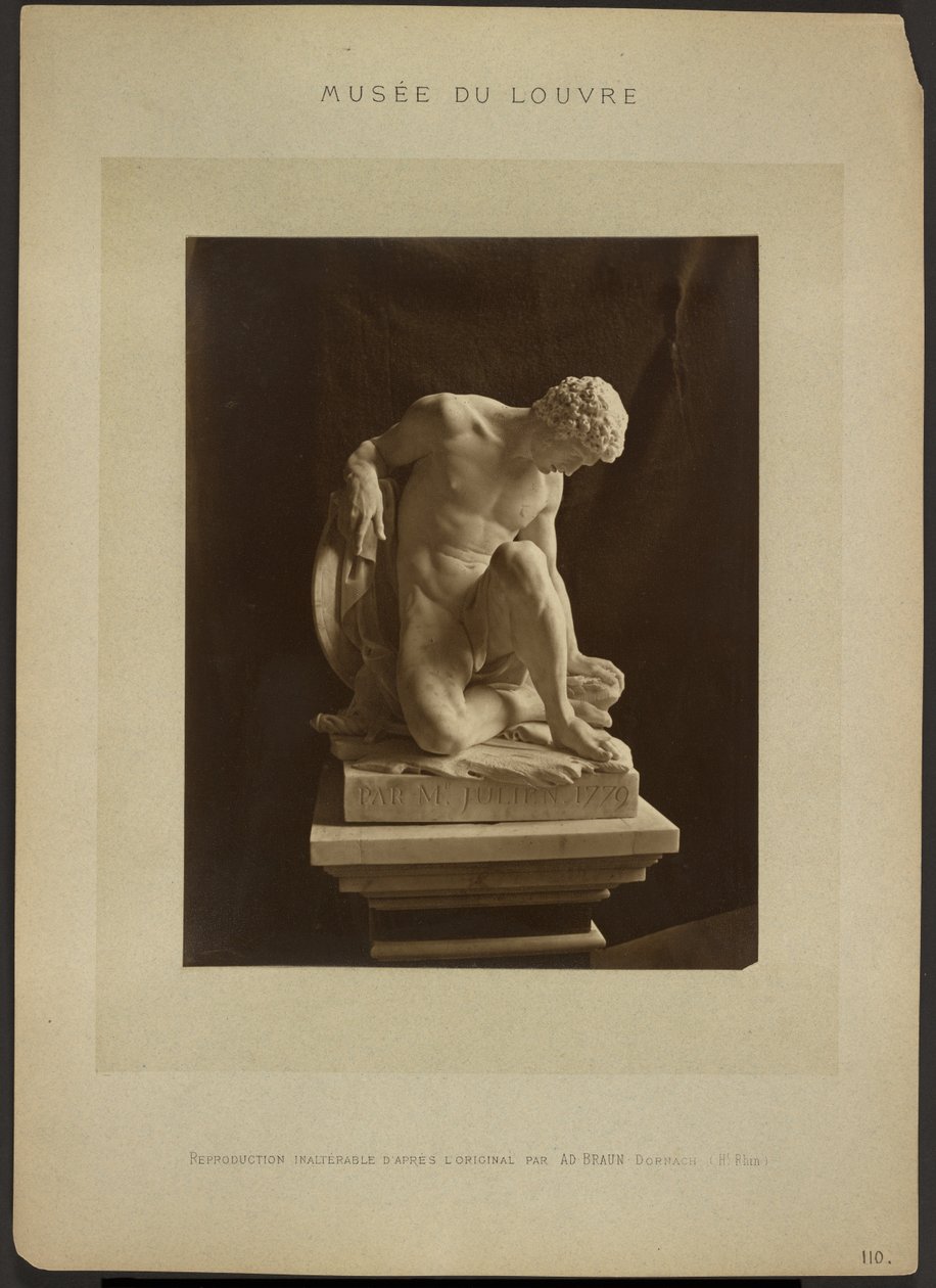 [Julien: Haldokló gladiátor, Louvre Múzeum] alkotó: Adolphe Braun