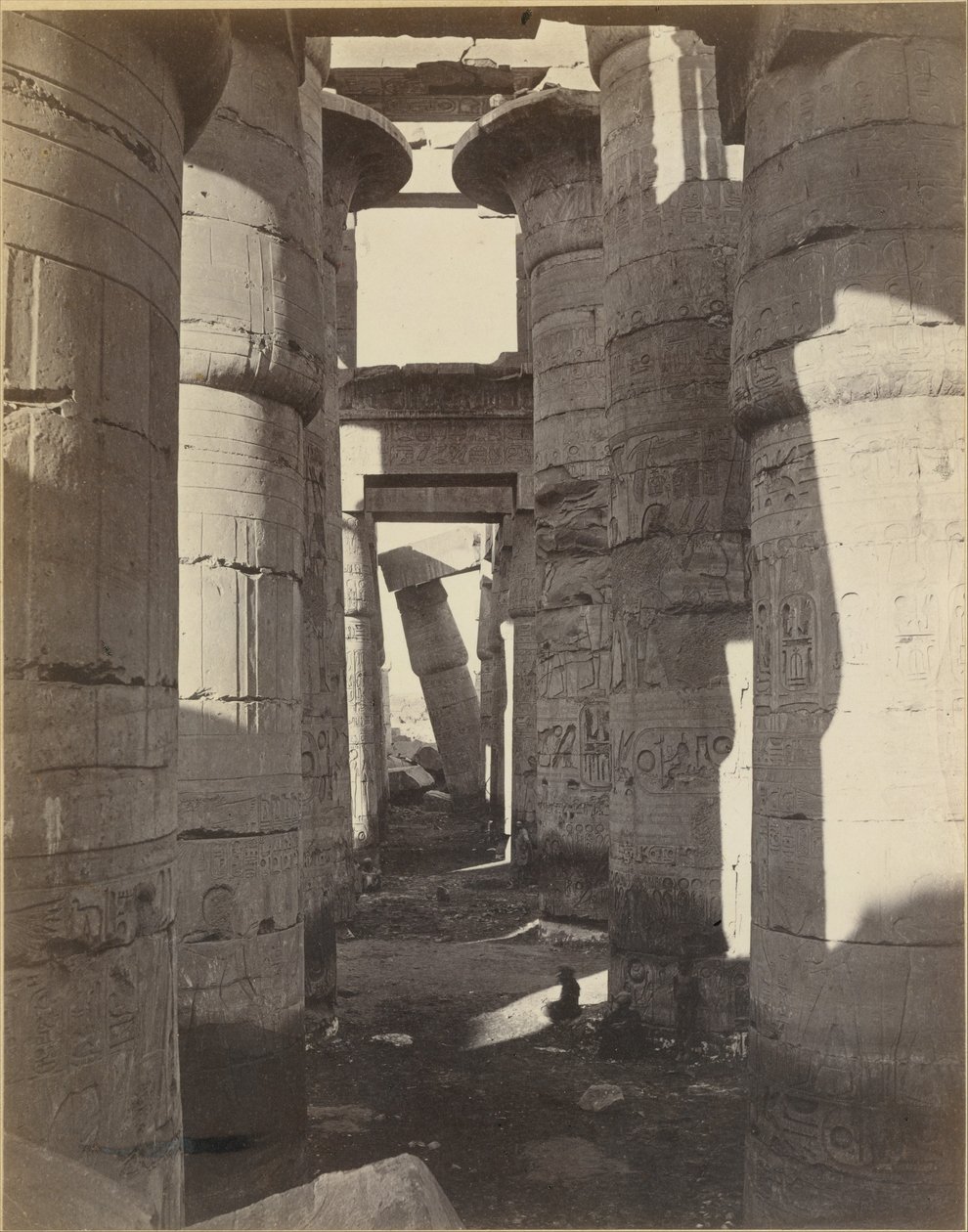 Felső-Egyiptom, a karnaki oszlopcsarnok alkotó: Adolphe Braun