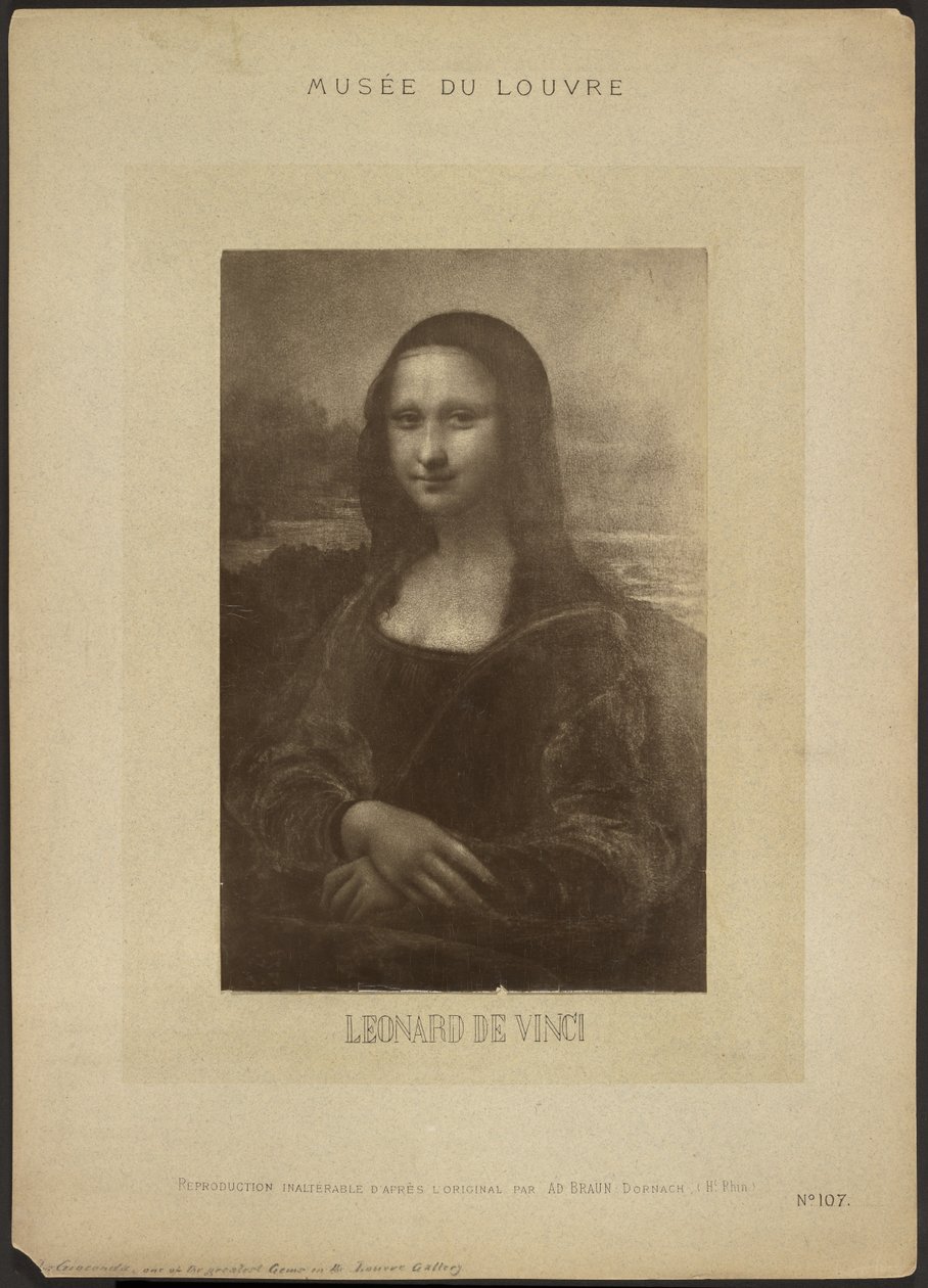 [Da Vinci: Mona Lisa, Louvre Múzeum] alkotó: Adolphe Braun