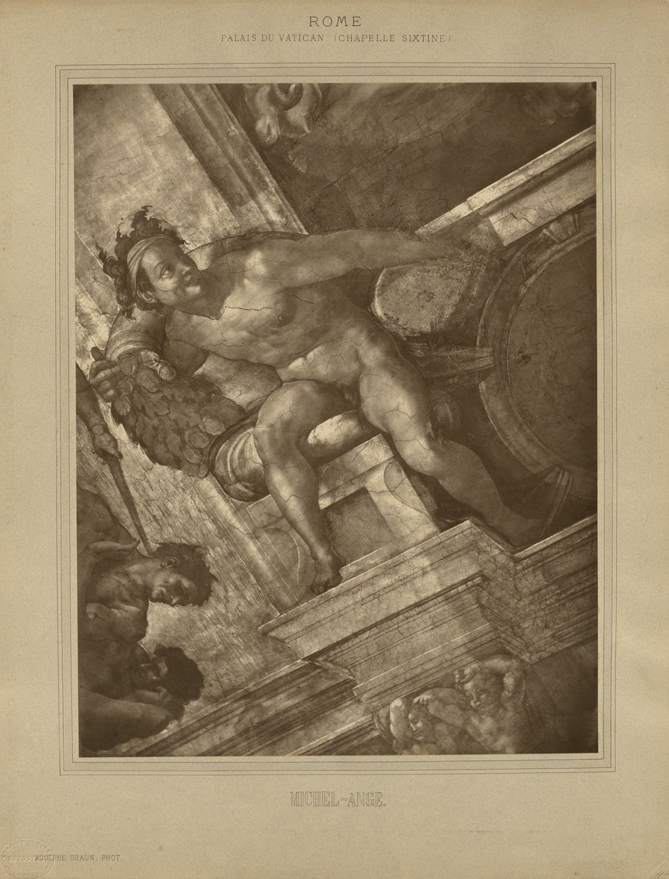 Róma - Vatikáni Palota, Sixtus-kápolna, Michelangelo alkotó: Adolphe Braun