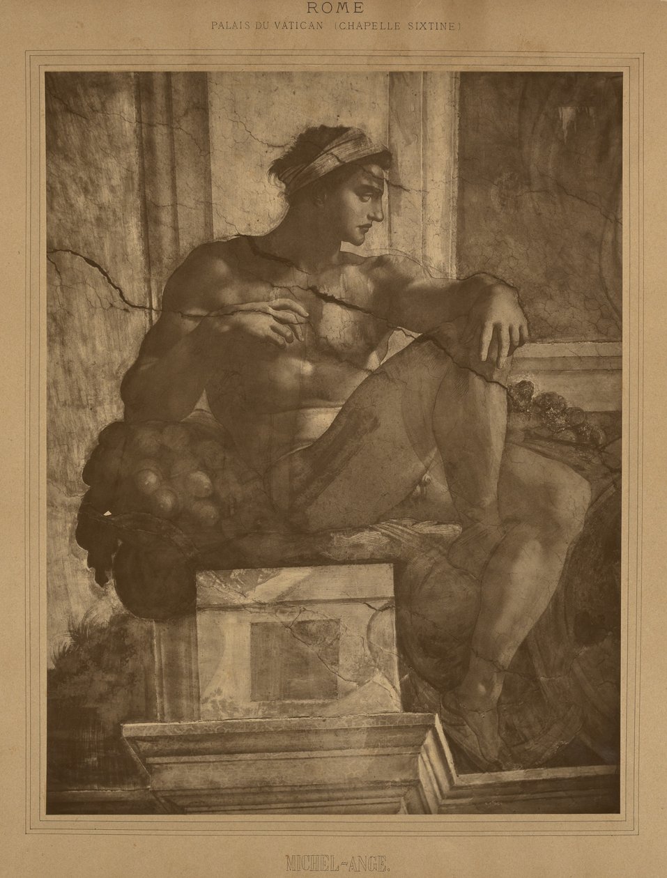 Róma - Vatikáni Palota, Sixtus-kápolna, Michelangelo alkotó: Adolphe Braun