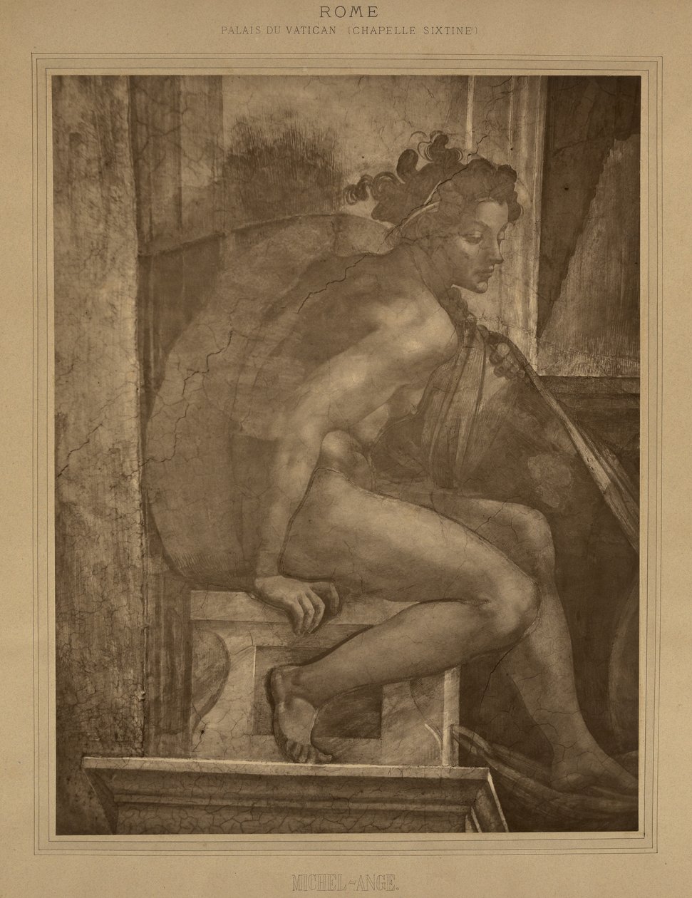 Róma – Vatikáni Palota, Sixtus-kápolna, Michelangelo. alkotó: Adolphe Braun