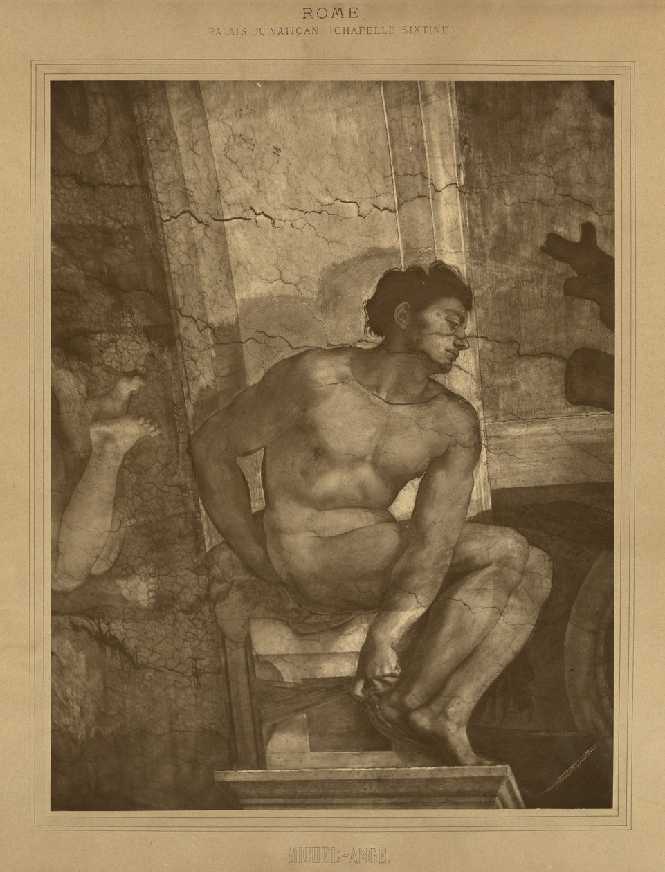 Róma – Vatikáni Palota, Sixtus-kápolna, Michelangelo alkotó: Adolphe Braun