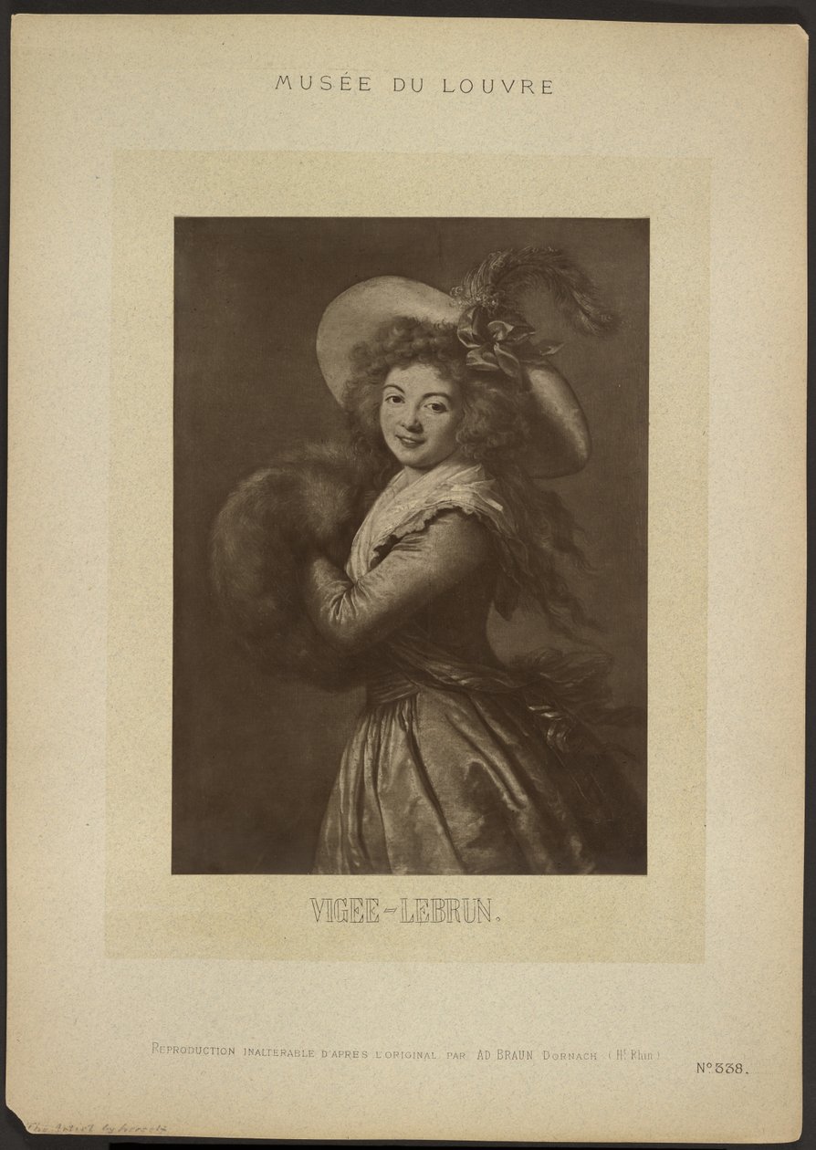 [Vigee-Lebrun önarcképe, Louvre Múzeum] alkotó: Adolphe Braun