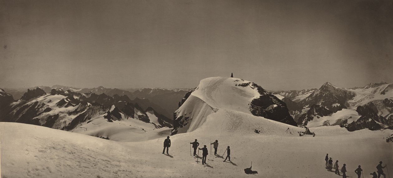 A Mont Titlis csúcsán, Svájc,1866 (fotó) alkotó: Adolphe Braun