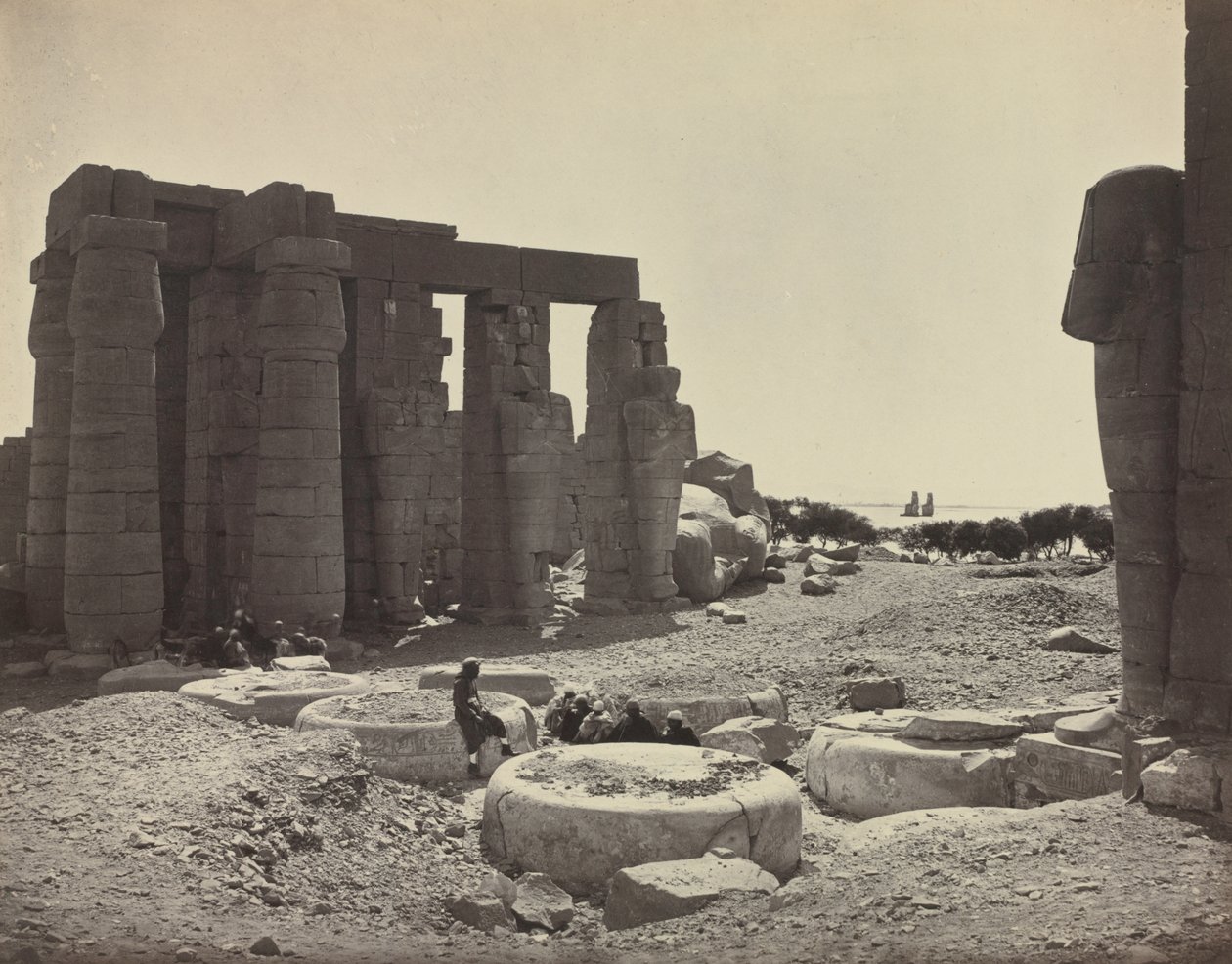 A Ramesseum, Théba alkotó: Adolphe Braun