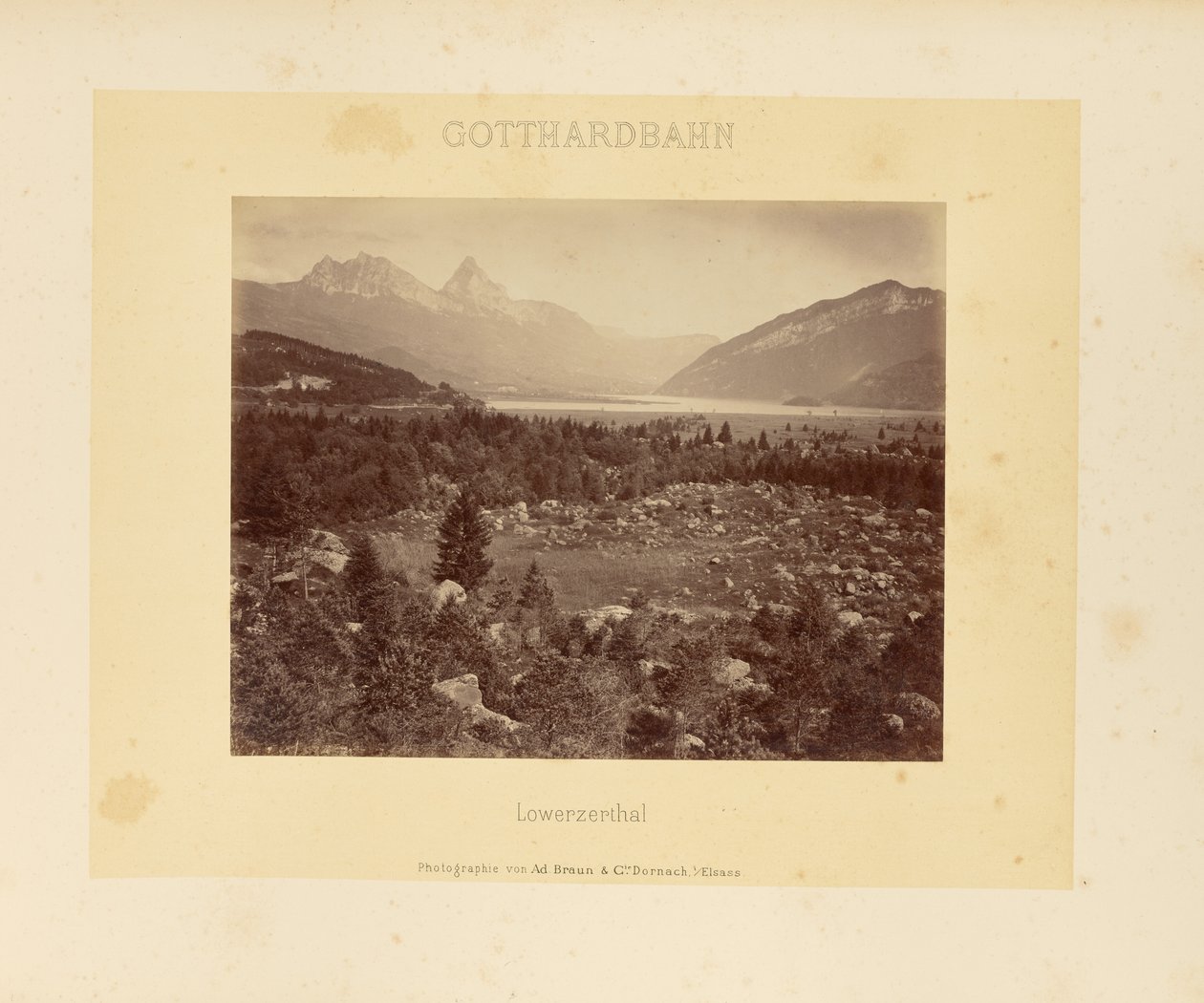 Gotthard vasút: Lowerzerthal alkotó: Adolphe Braun and Cie