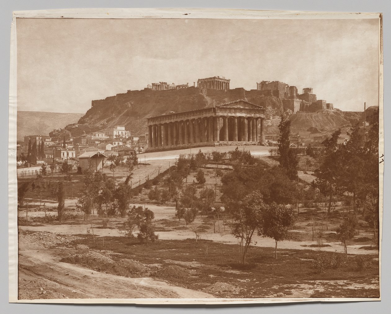 Kilátás az Akropoliszra alkotó: Adolphe Braun and Co.