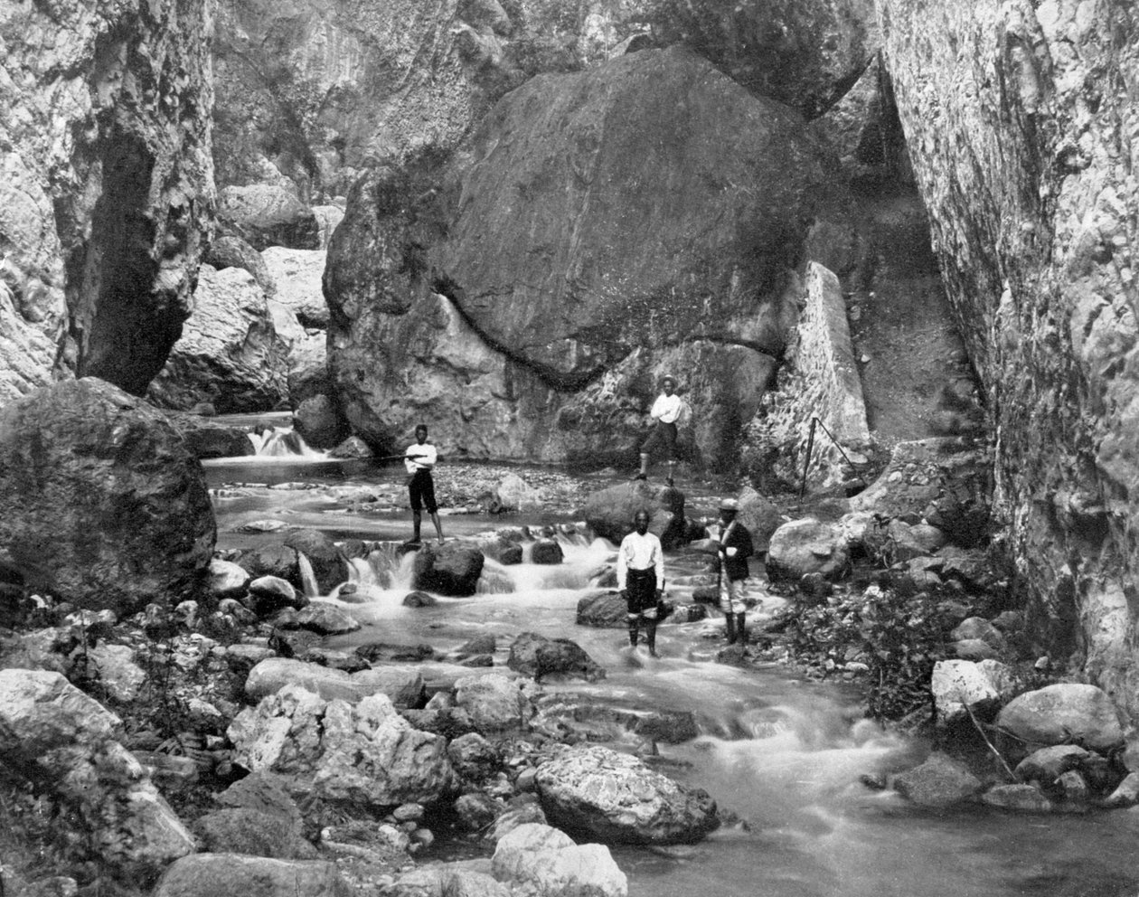 Cane River, Jamaica, 1905. alkotó: Adolphe Duperly and Son