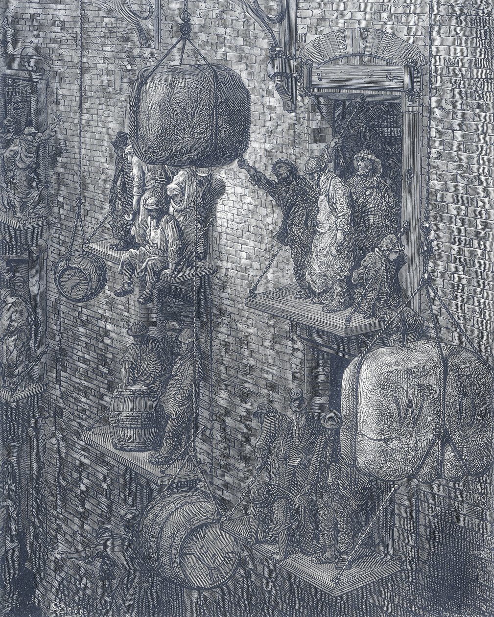 Raktározás a városban, 1872 alkotó: Adolphe Francois Pannemaker
