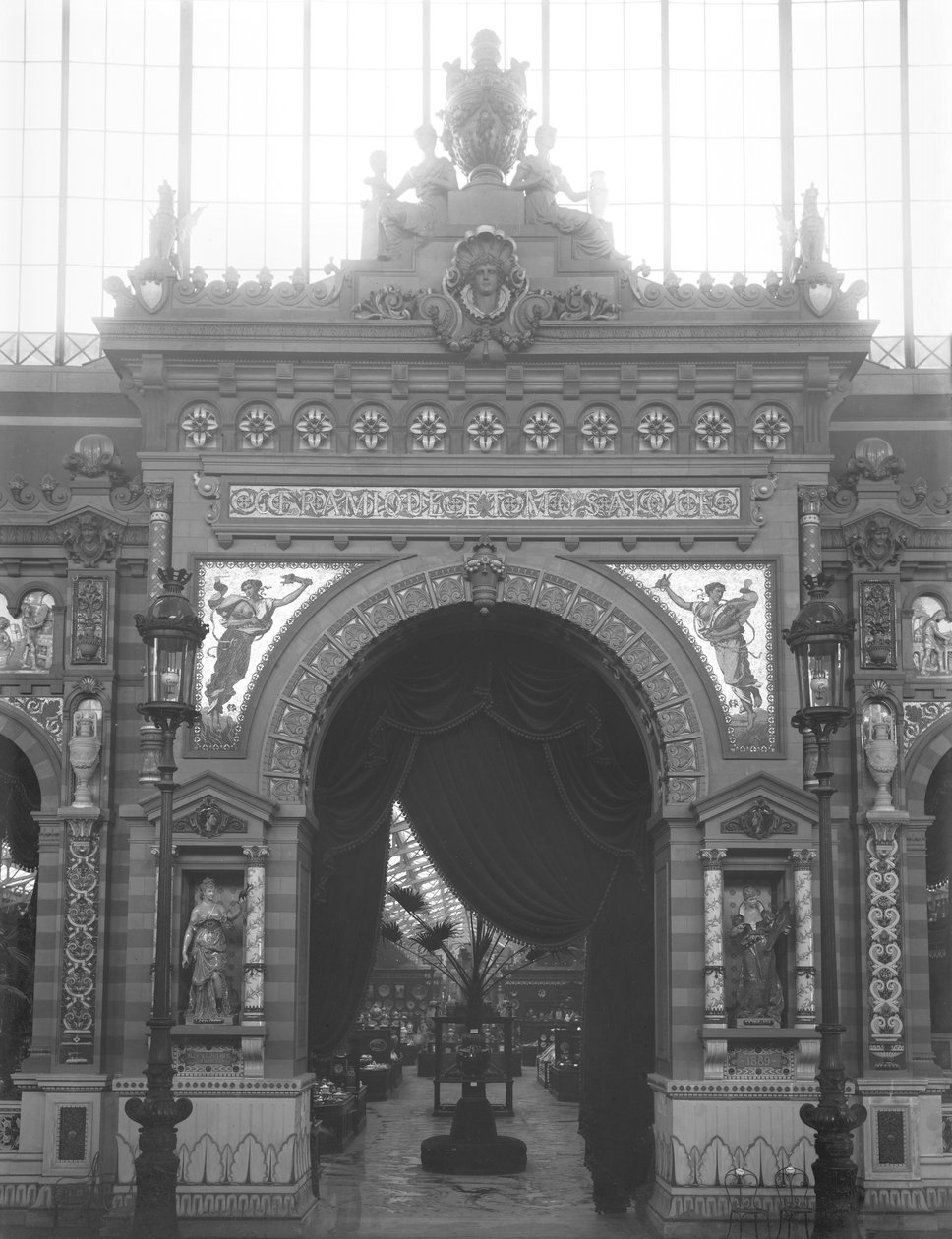 Kerámia portikusa, Egyetemes Kiállítás, Párizs, 1889 alkotó: Adolphe Giraudon