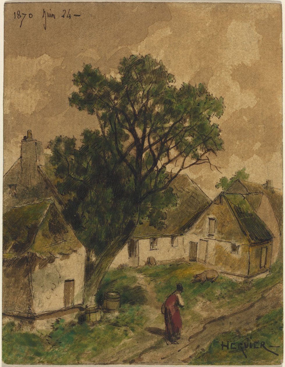 Tanyaudvar alkotó: Adolphe Hervier