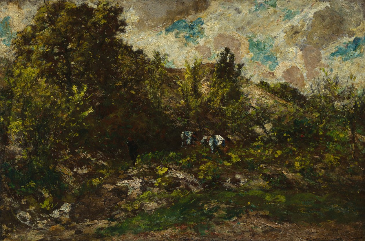 Ősz, 1867-69 körül (olaj, fapanel) alkotó: Adolphe Joseph Thomas Monticelli
