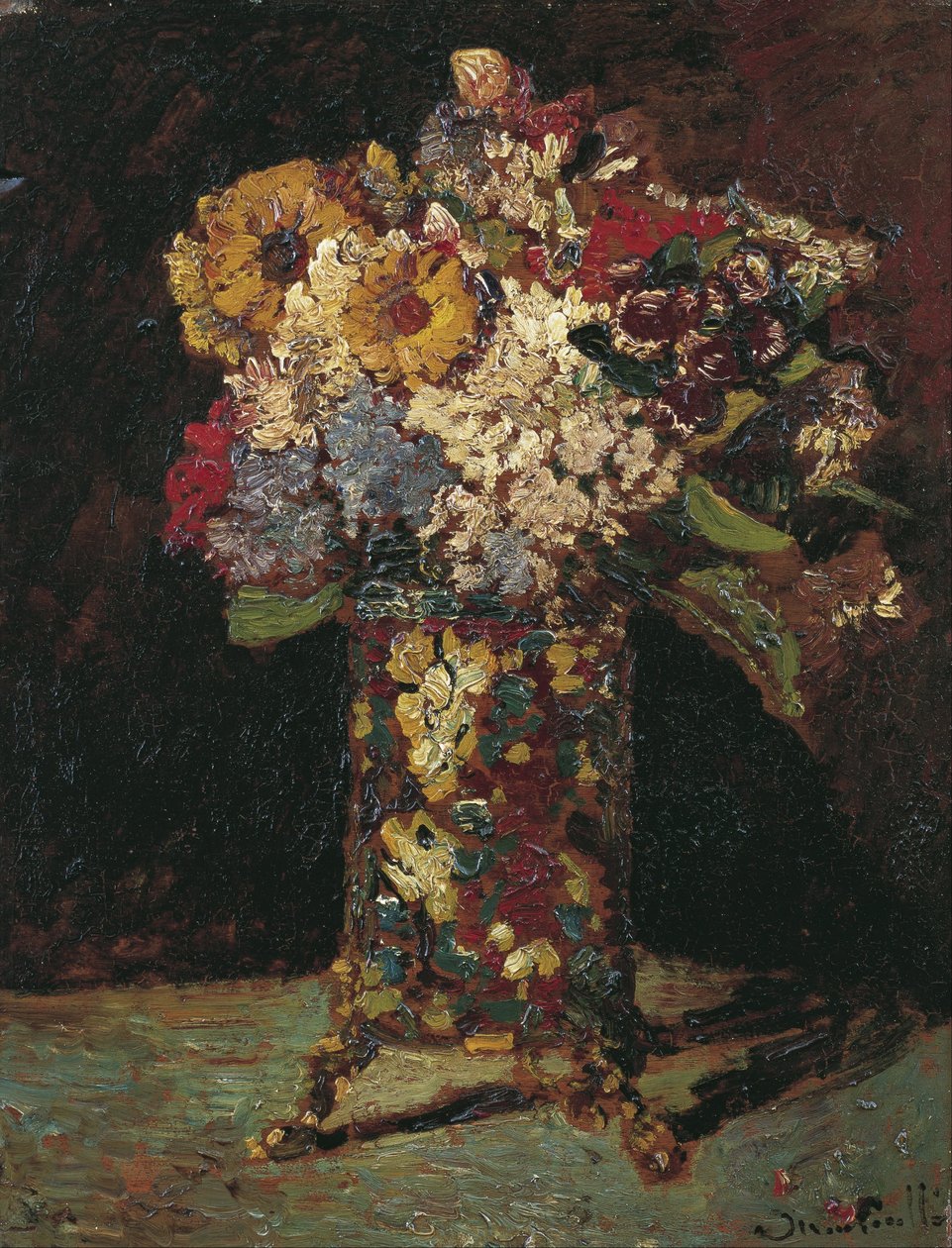 Virág csendélet alkotó: Adolphe Joseph Thomas Monticelli