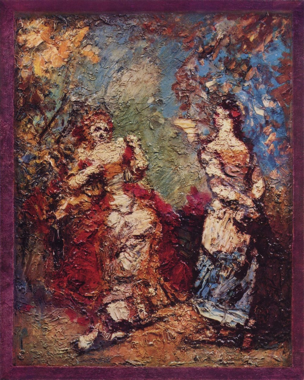 francia: Les Précieuses Ridicules alkotó: Adolphe Joseph Thomas Monticelli
