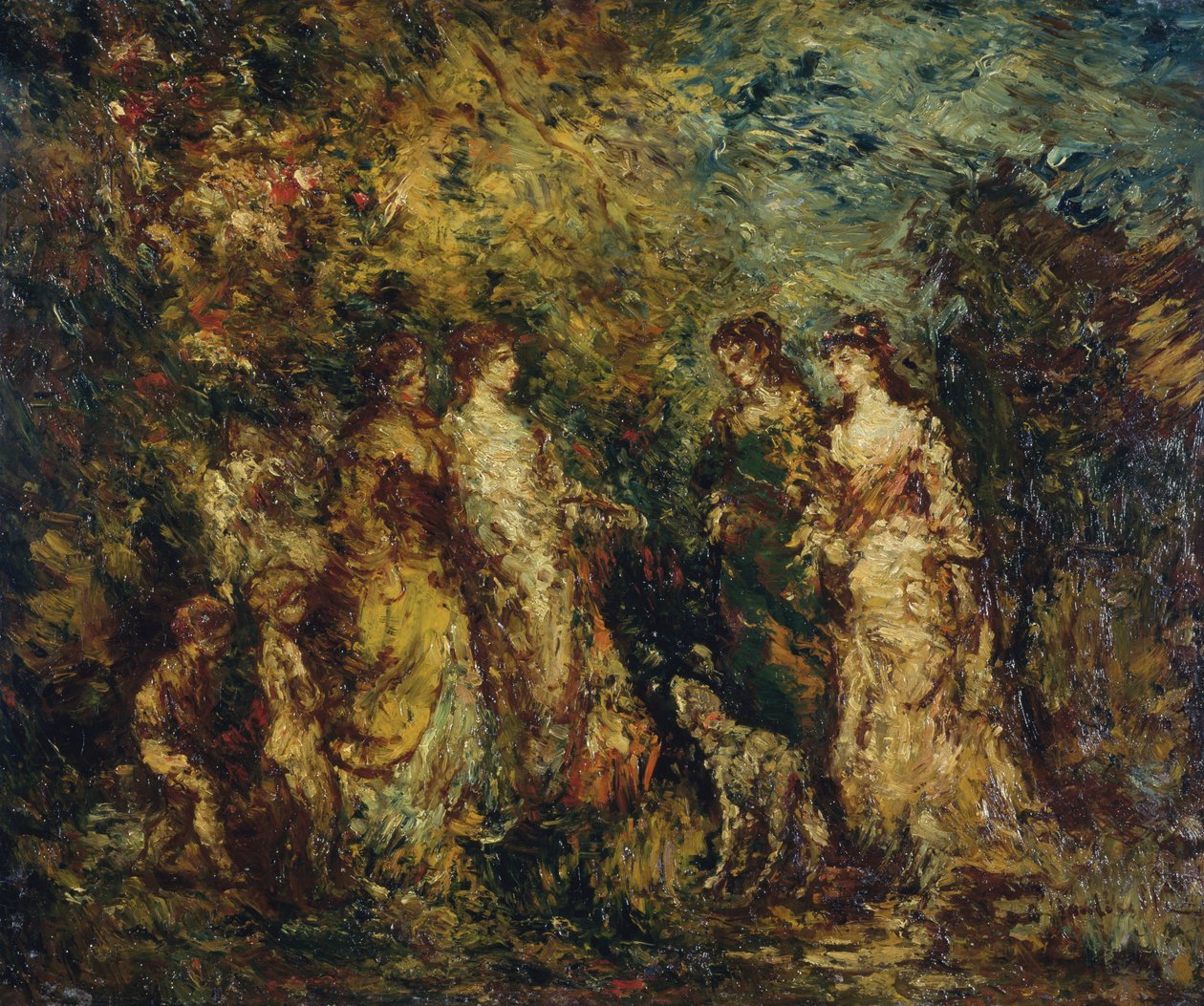 Női játék alkotó: Adolphe Joseph Thomas Monticelli